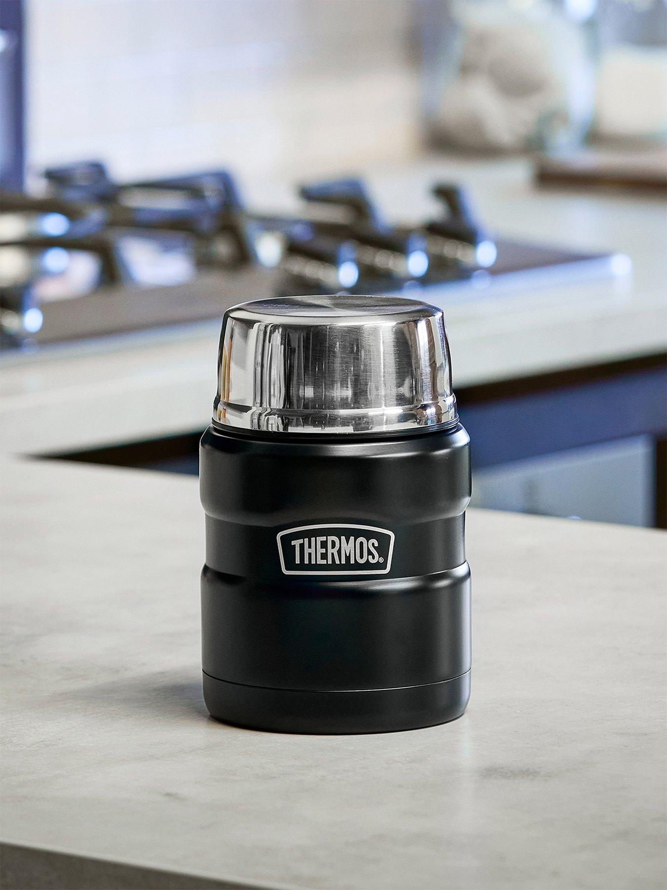 Thermos Stainless Steel King Food Flask 470ml Matt Black