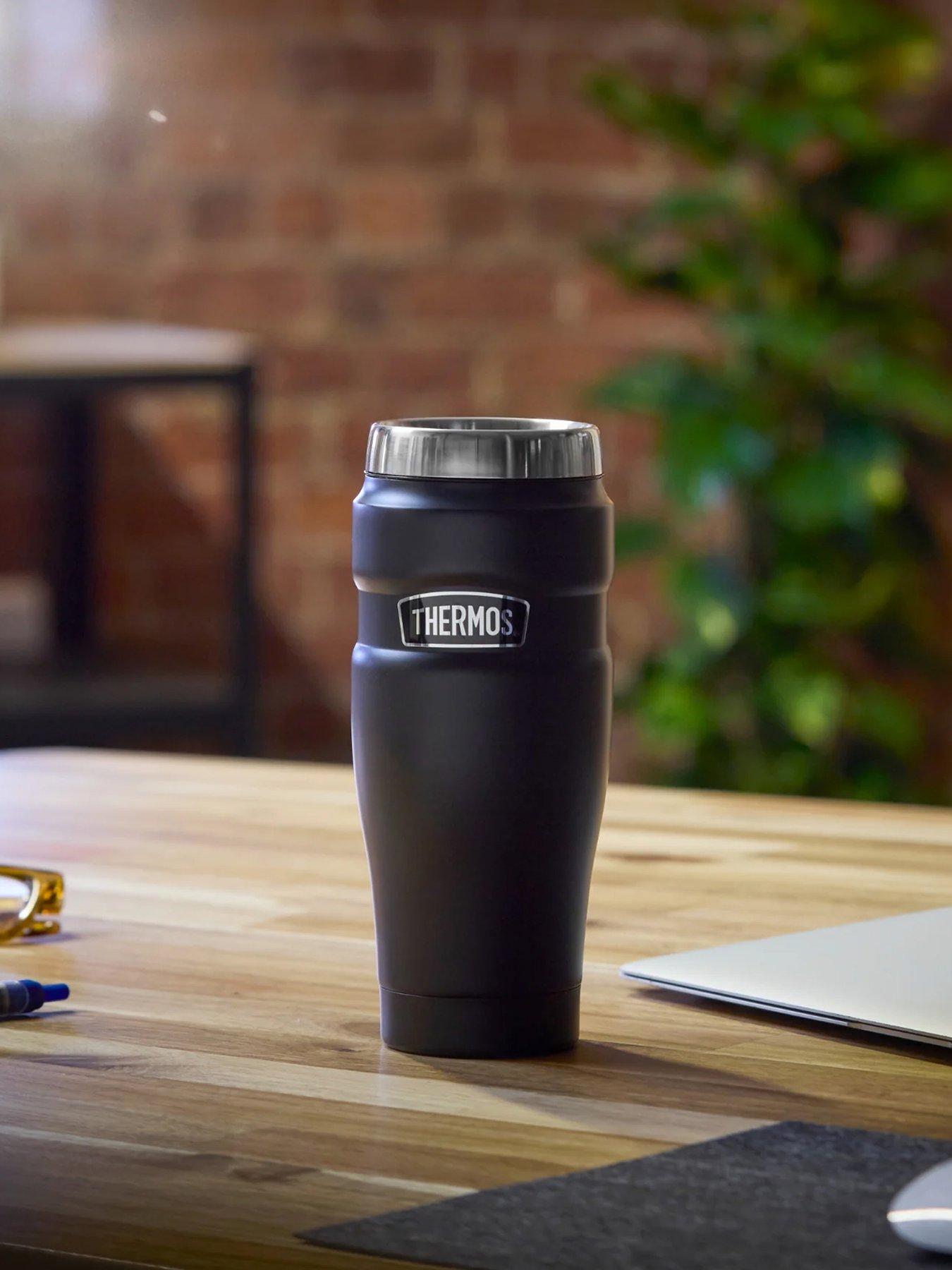 Thermos Stainless Steel King Travel Tumbler 470ml Matt Black