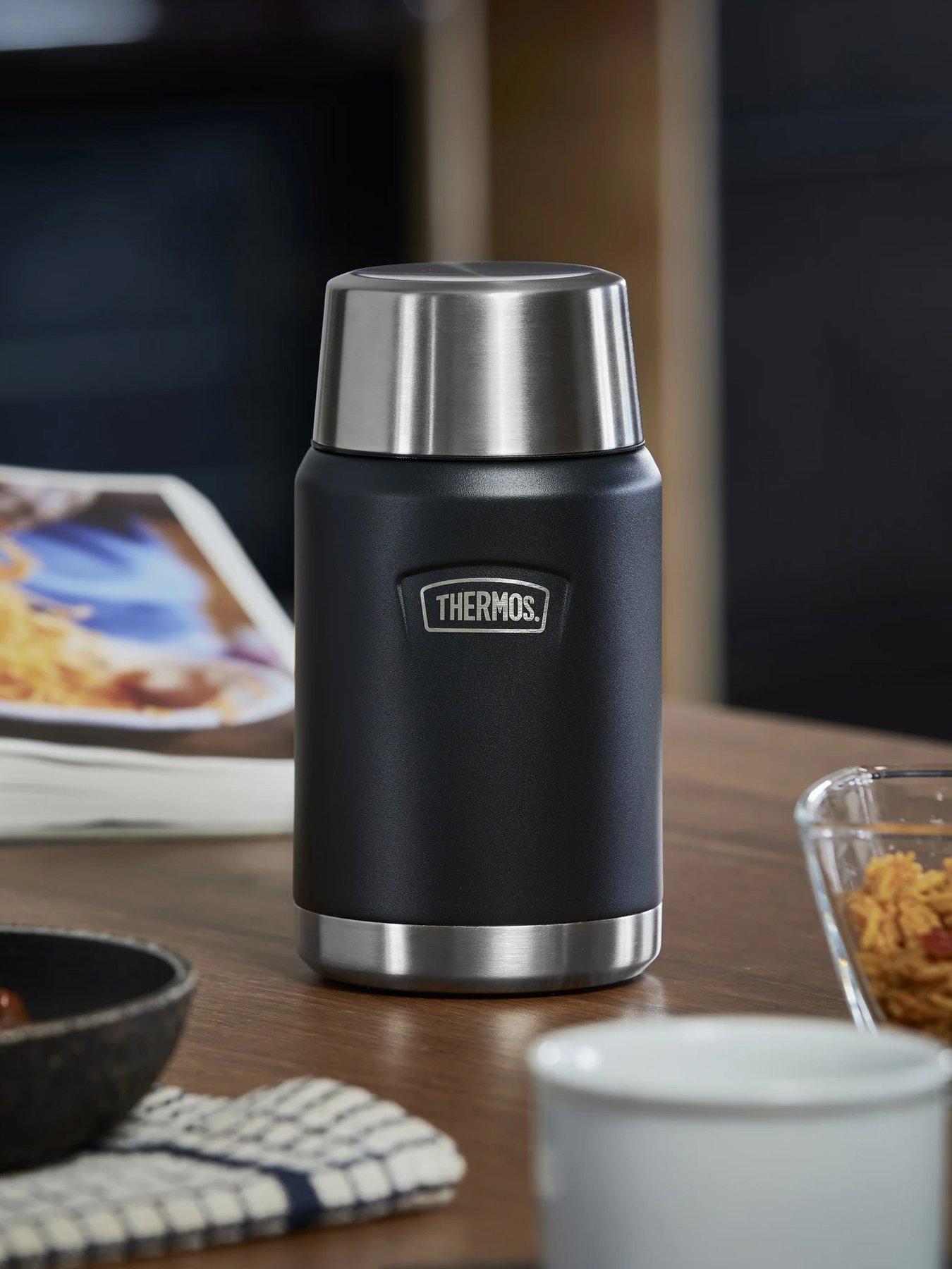 Image 1 of 6 of Thermos Icon Series Food Flask 710ml With Spoon Granite