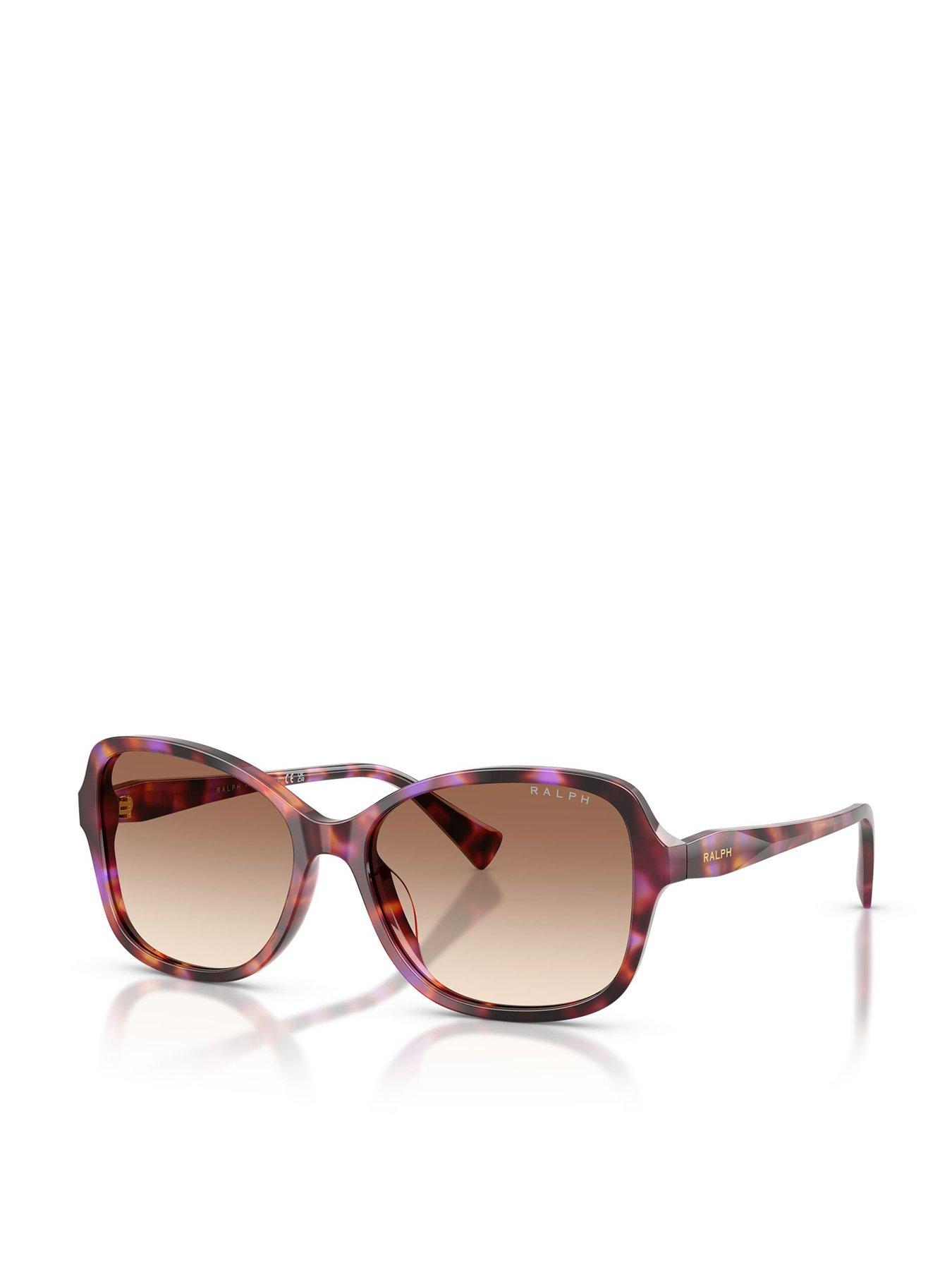 Ralph 0RA5351U Round Sunglasses - Havana Brown