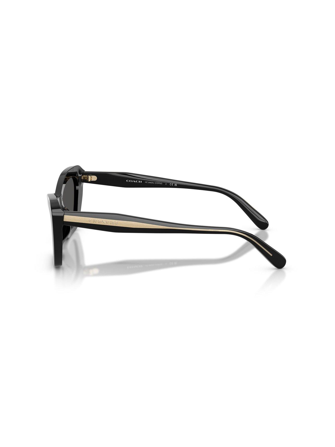 Image 2 of 5 of COACH Black Cat Eye Sunglasses