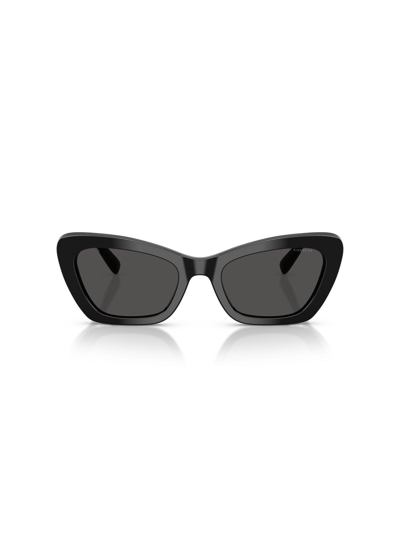 Image 3 of 5 of COACH Black Cat Eye Sunglasses