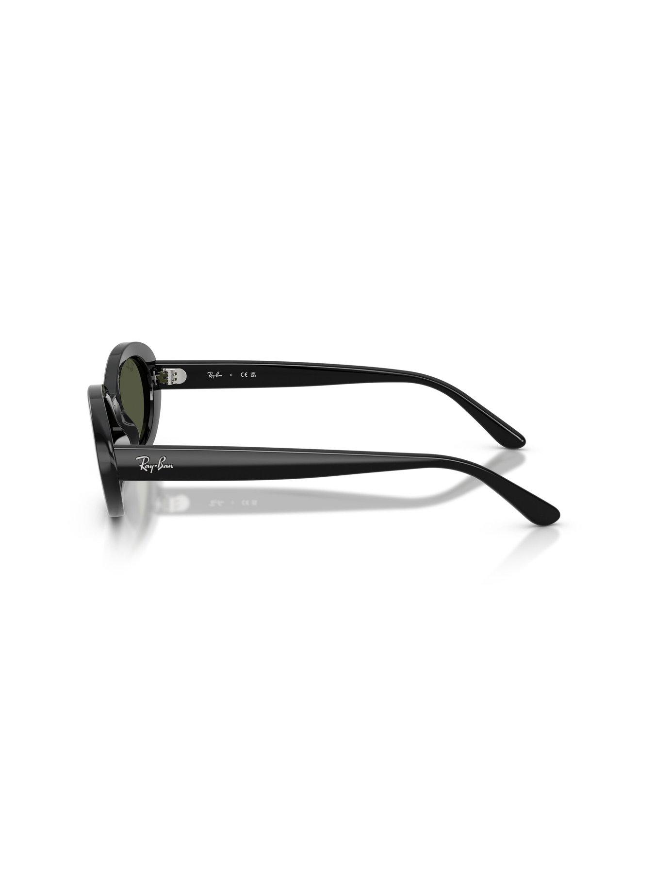 Image 2 of 5 of COACH Round All Black Sunglasses - 0hc8453u