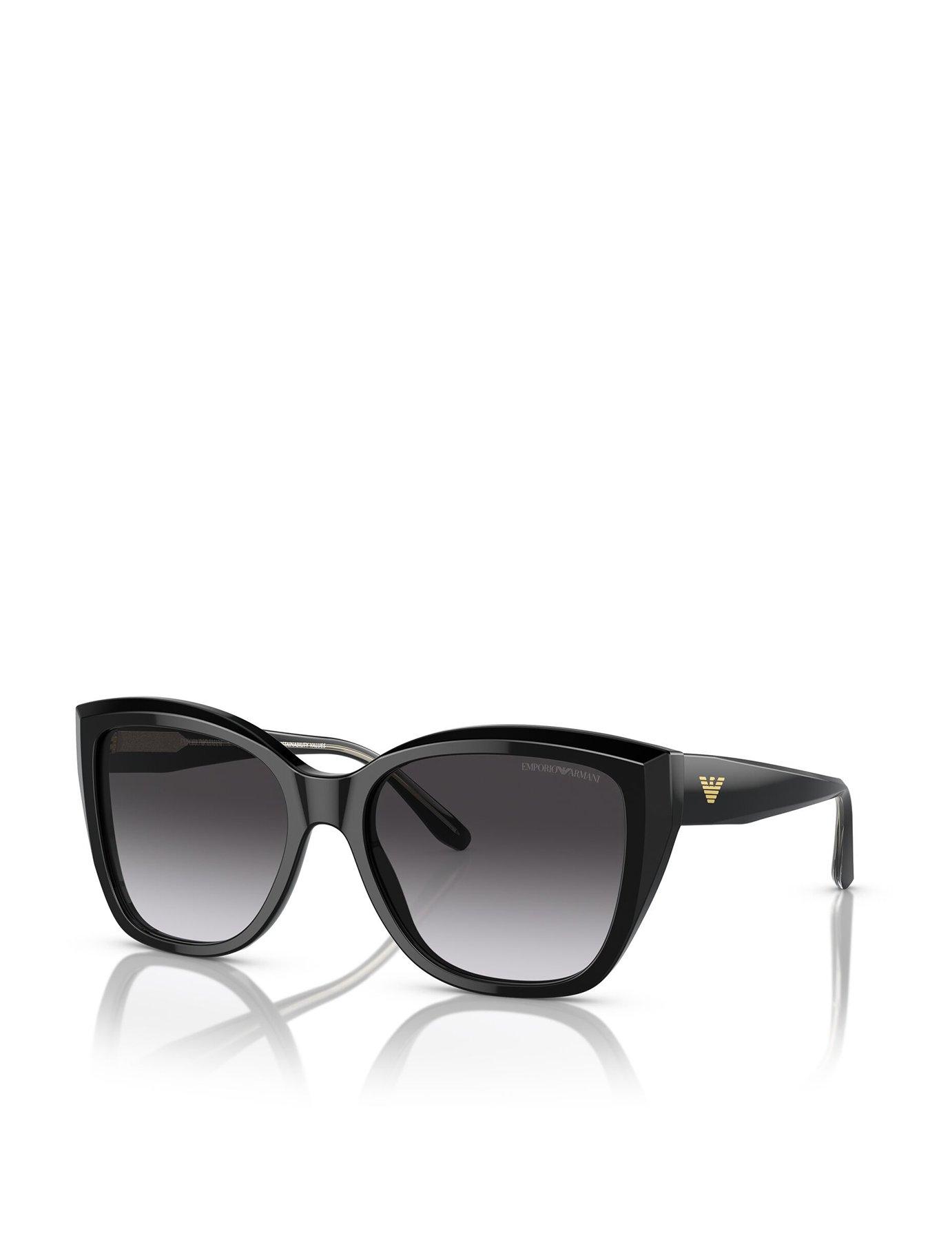 Emporio Armani Classic Square Sunglasses - Black