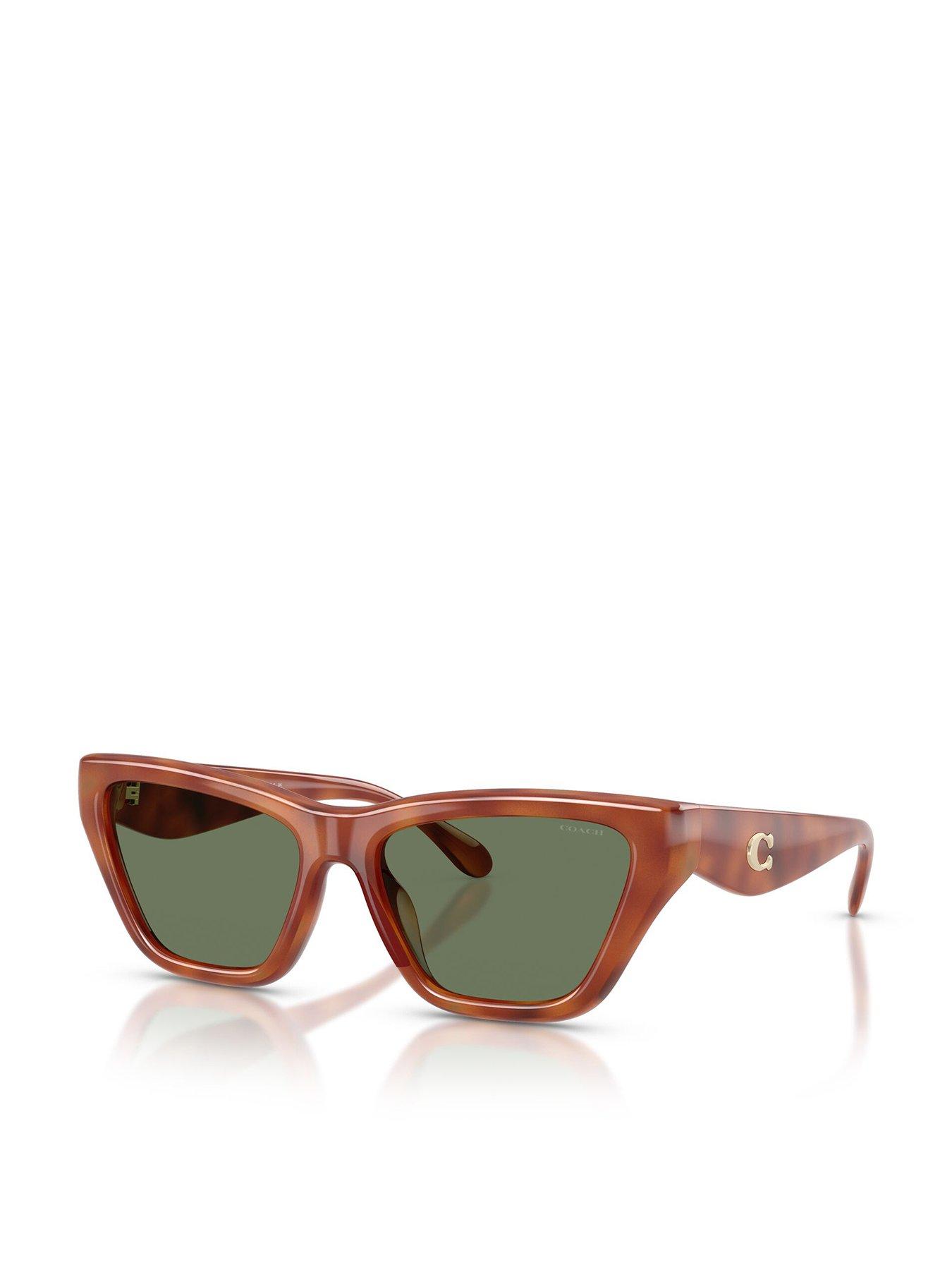 Image 1 of 5 of COACH Cat Eye Sunglasses - Tortoise
