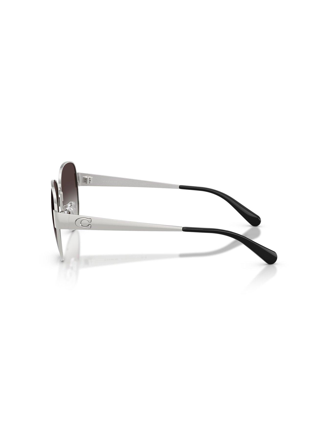 Image 2 of 5 of COACH Classic Aviator Sunglasses - Silver