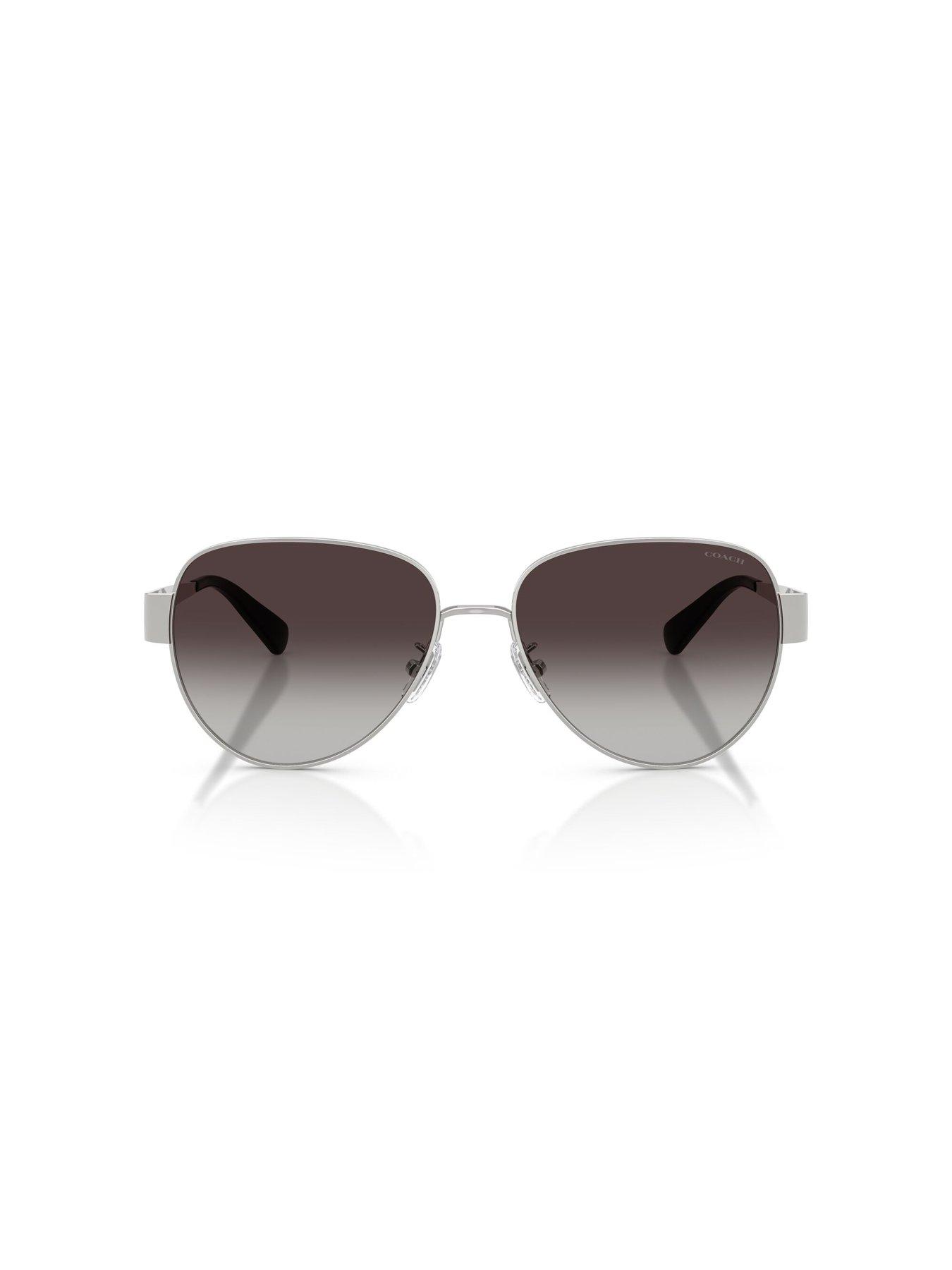 Image 3 of 5 of COACH Classic Aviator Sunglasses - Silver