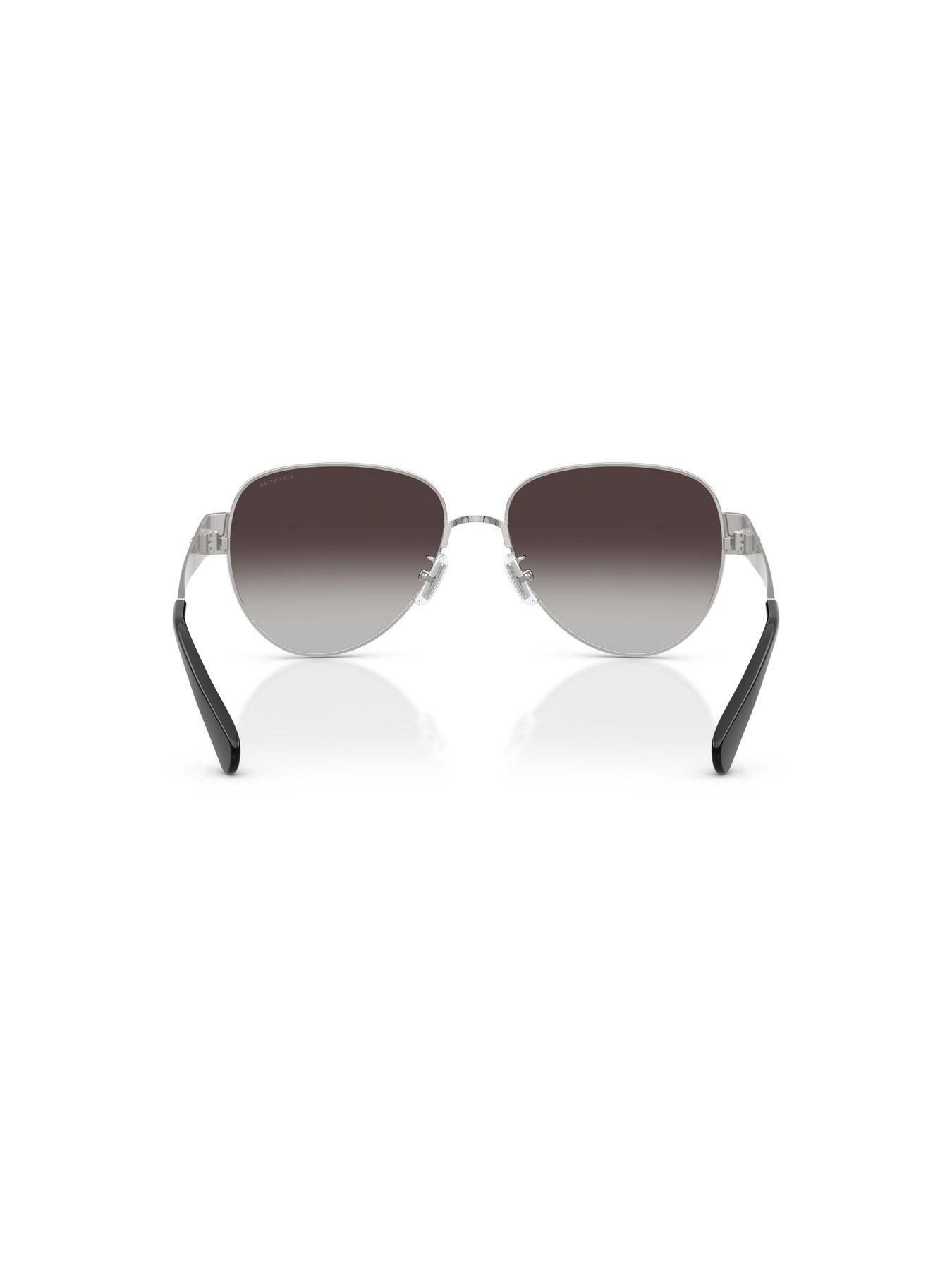 Image 5 of 5 of COACH Classic Aviator Sunglasses - Silver