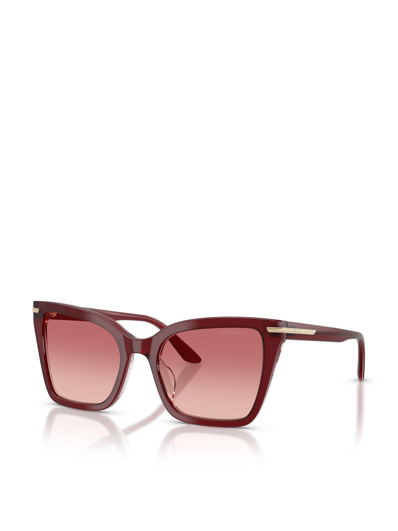Image 1 of 5 of Emporio Armani Square Sunglasses - Black
