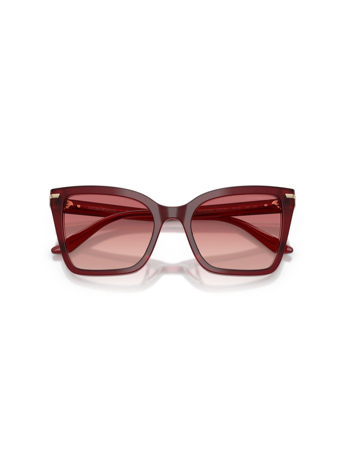 Image 4 of 5 of Emporio Armani Square Sunglasses - Black
