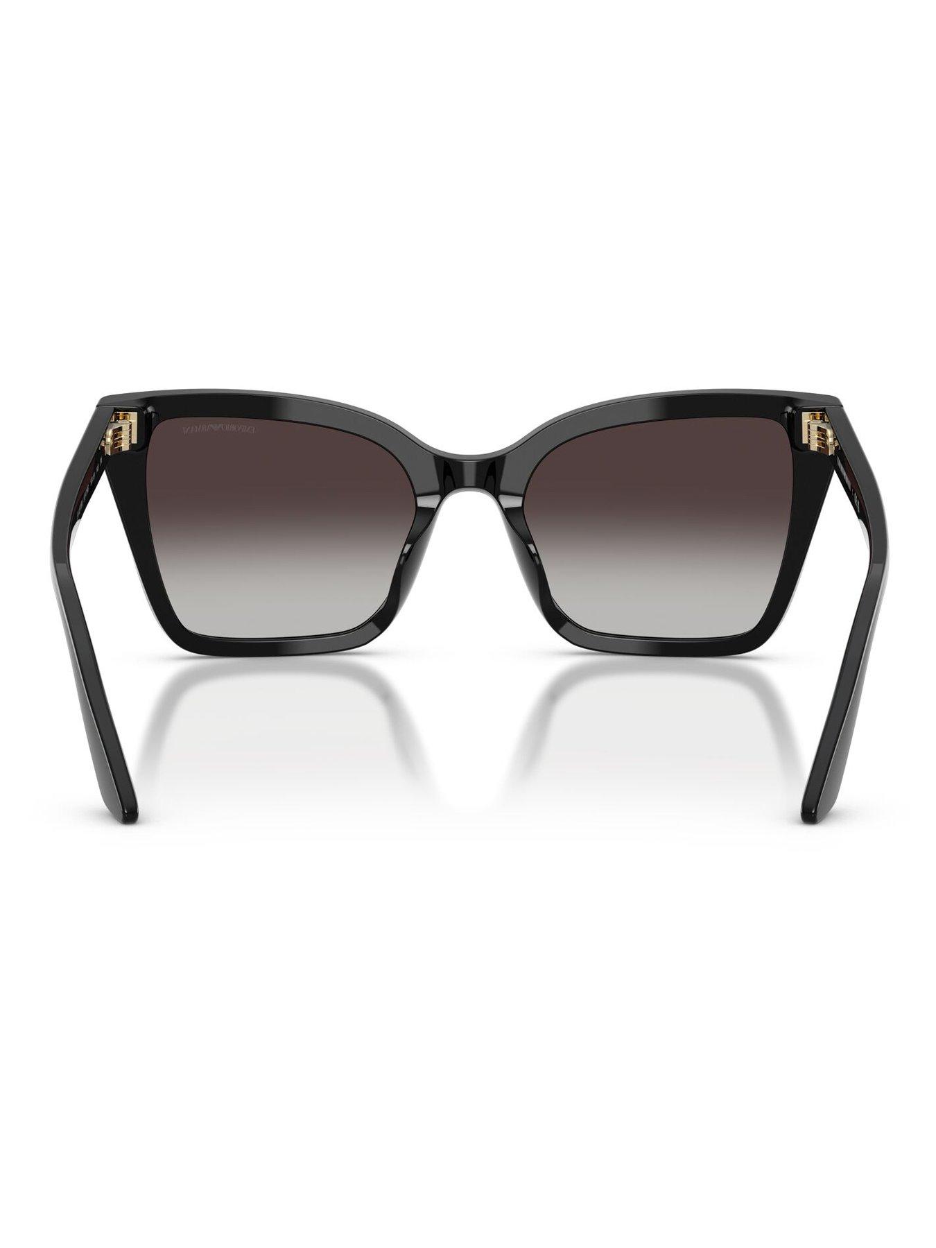 Image 5 of 5 of Emporio Armani Classic Square Sunglasses- Black
