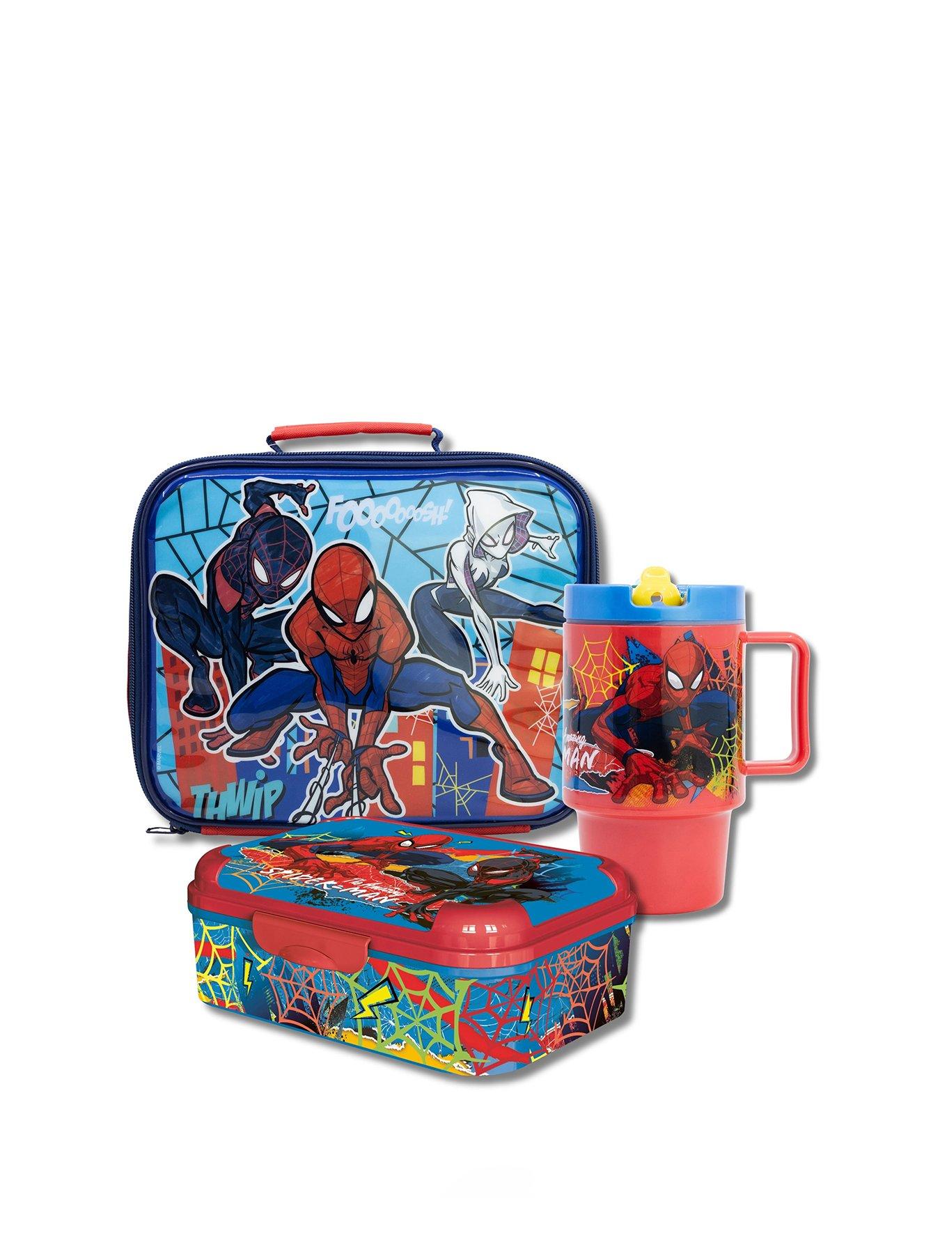 Image 1 of 6 of Spiderman Stor Spiderman Rectangular Insulated Bag, Sandwich Box and PP 530ml Cool Mug