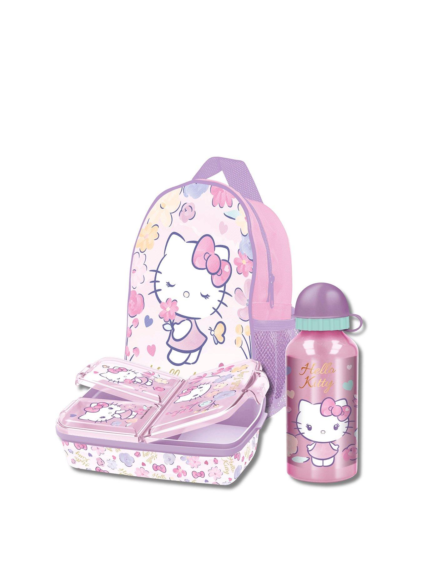 Hello Kitty STOR INSULATED BAG WITH STRAPS AND ALUMINIUM BOTTLE 400ML AND MULTI COMPARTMENT LUNCH BOX