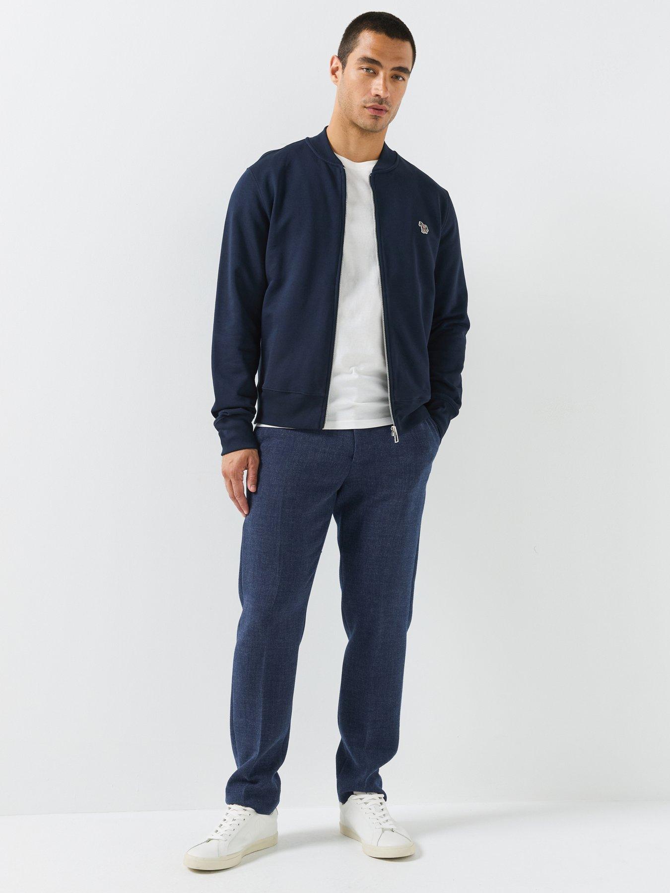 Image 3 of 6 of PS PAUL SMITH Regular Fit Zip Bomber Jacket - Blue