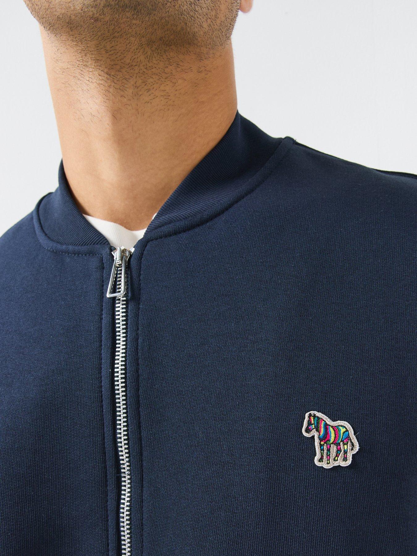 Image 4 of 6 of PS PAUL SMITH Regular Fit Zip Bomber Jacket - Blue