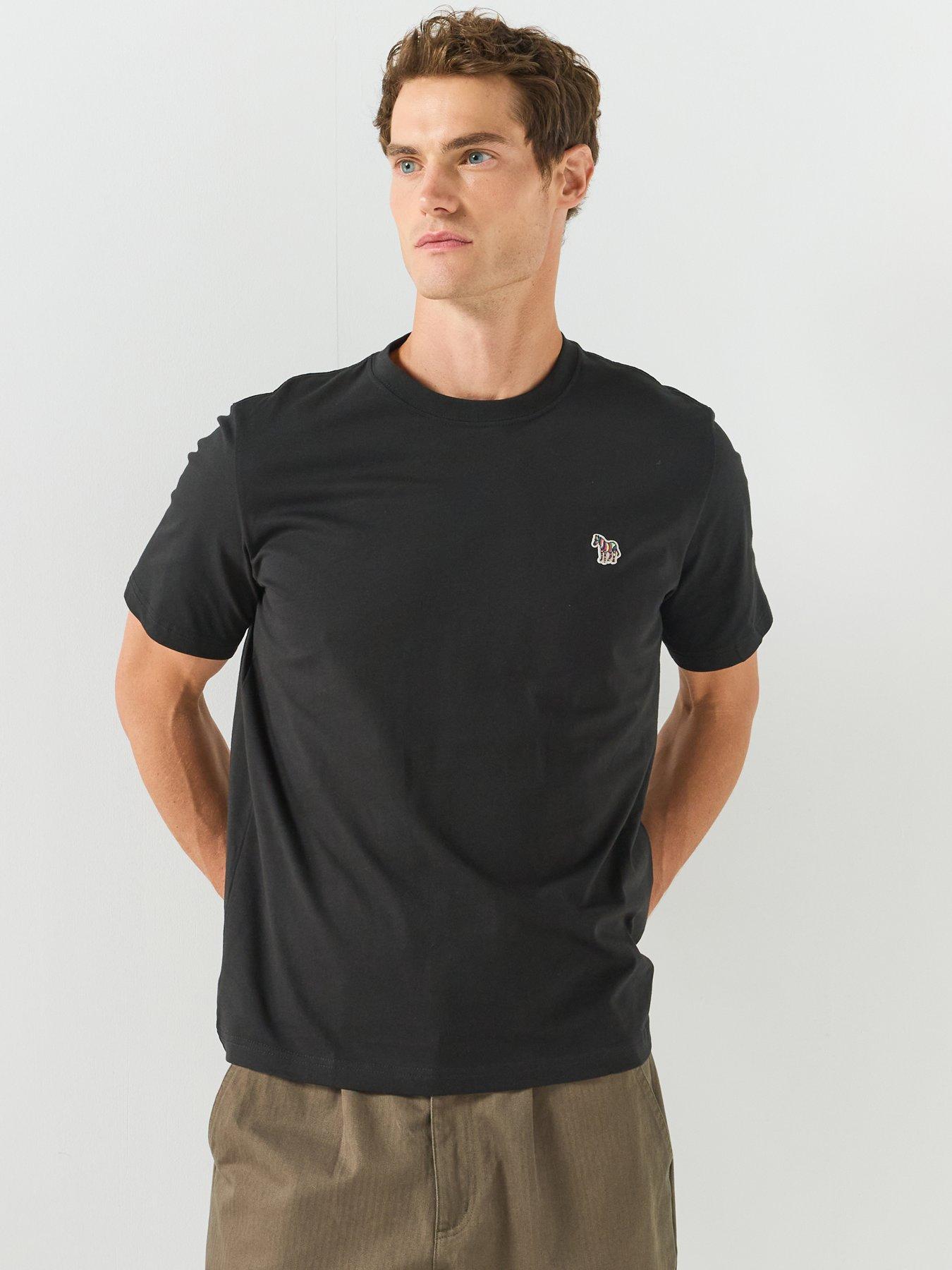Image 1 of 5 of PS PAUL SMITH Regular Fit Zebra T-Shirt - Black