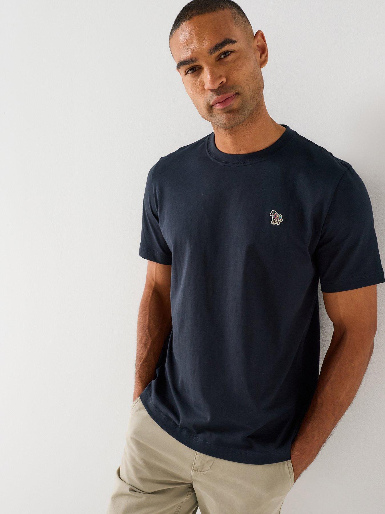 PS PAUL SMITH Regular Fit Zebra T-Shirt, Blue, Size 2Xl, Men