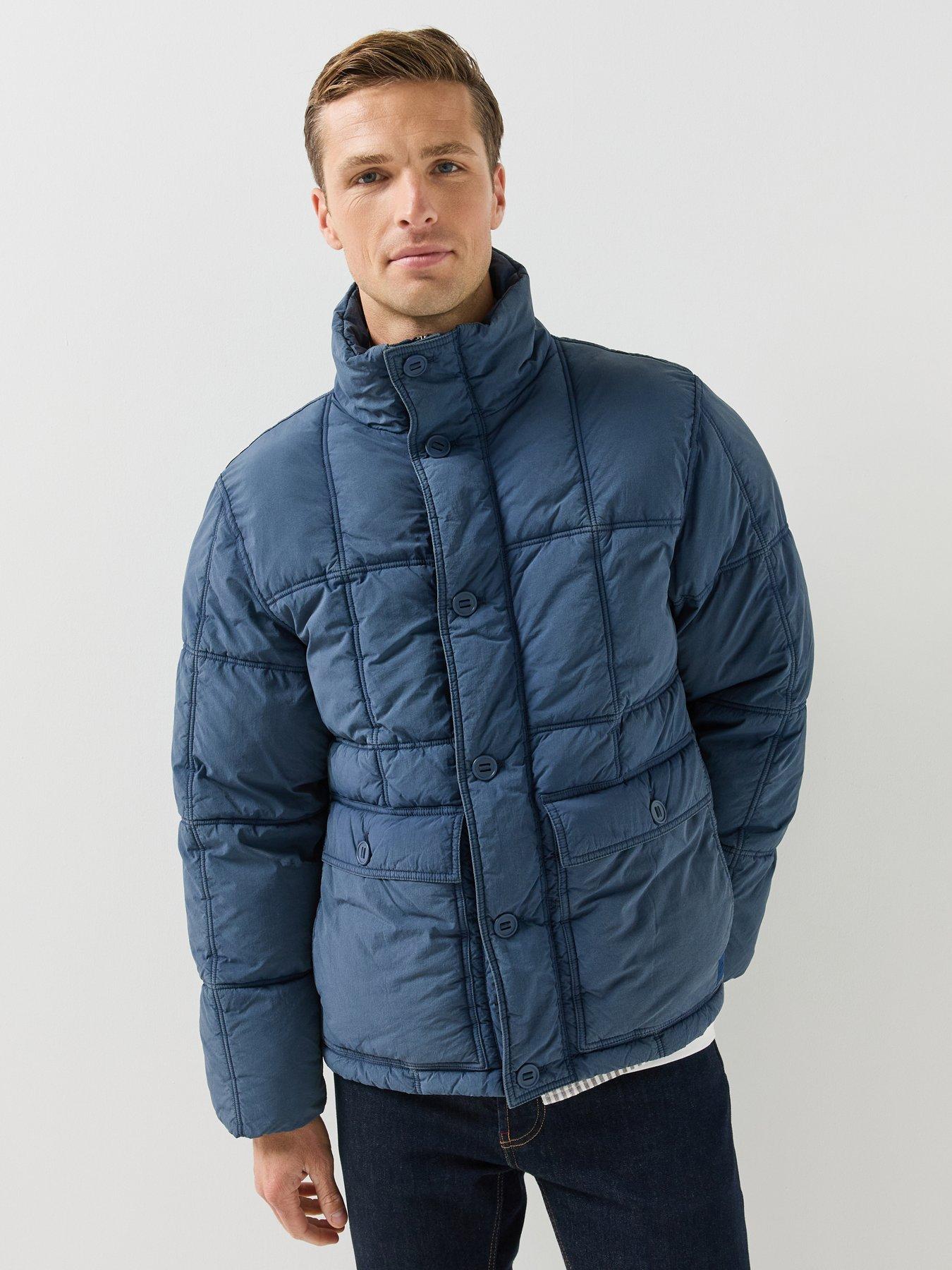 Image 1 of 6 of PS PAUL SMITH Mens Fibre Down Quilted Jacket - Blue