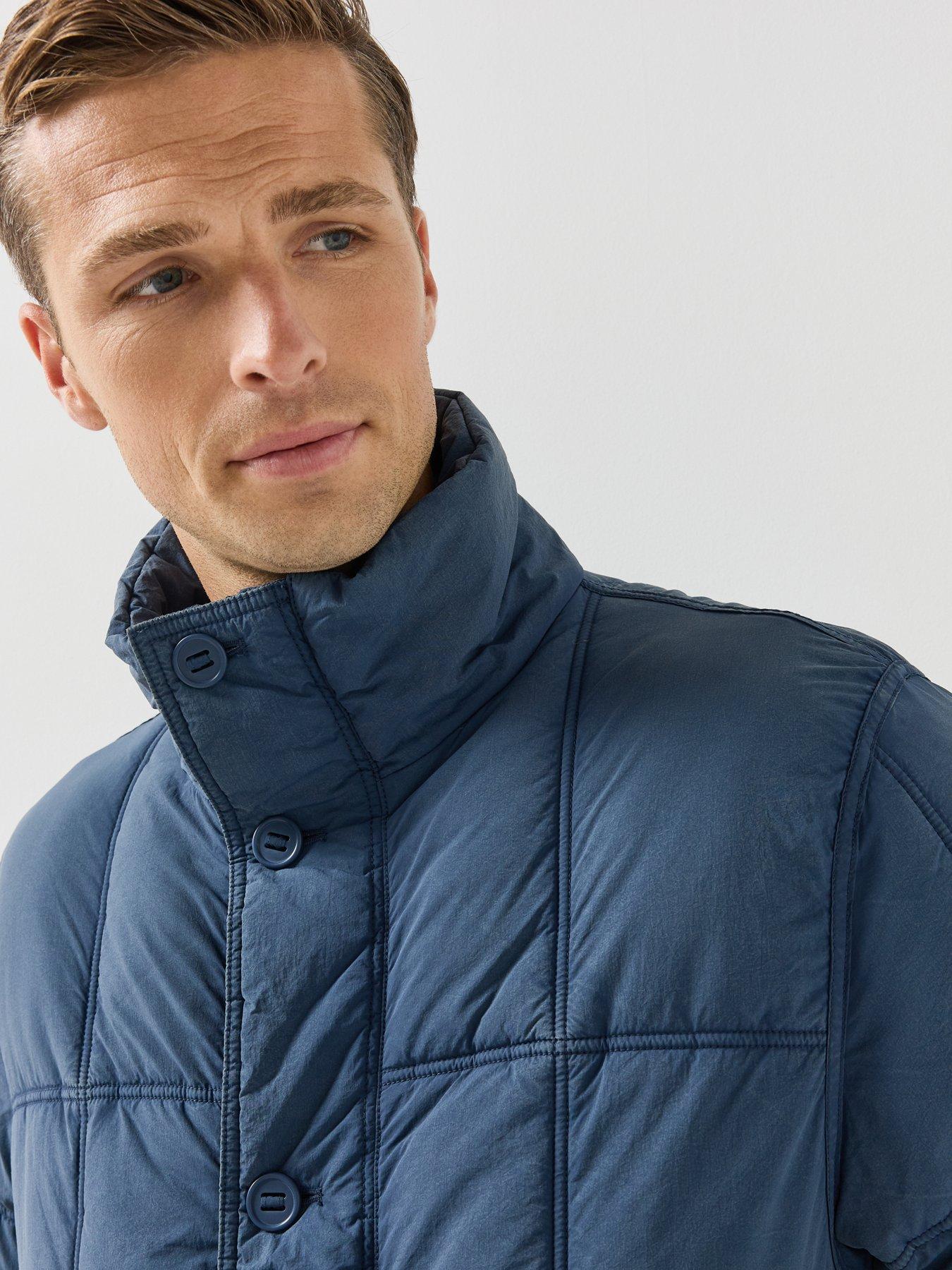 Image 4 of 6 of PS PAUL SMITH Mens Fibre Down Quilted Jacket - Blue