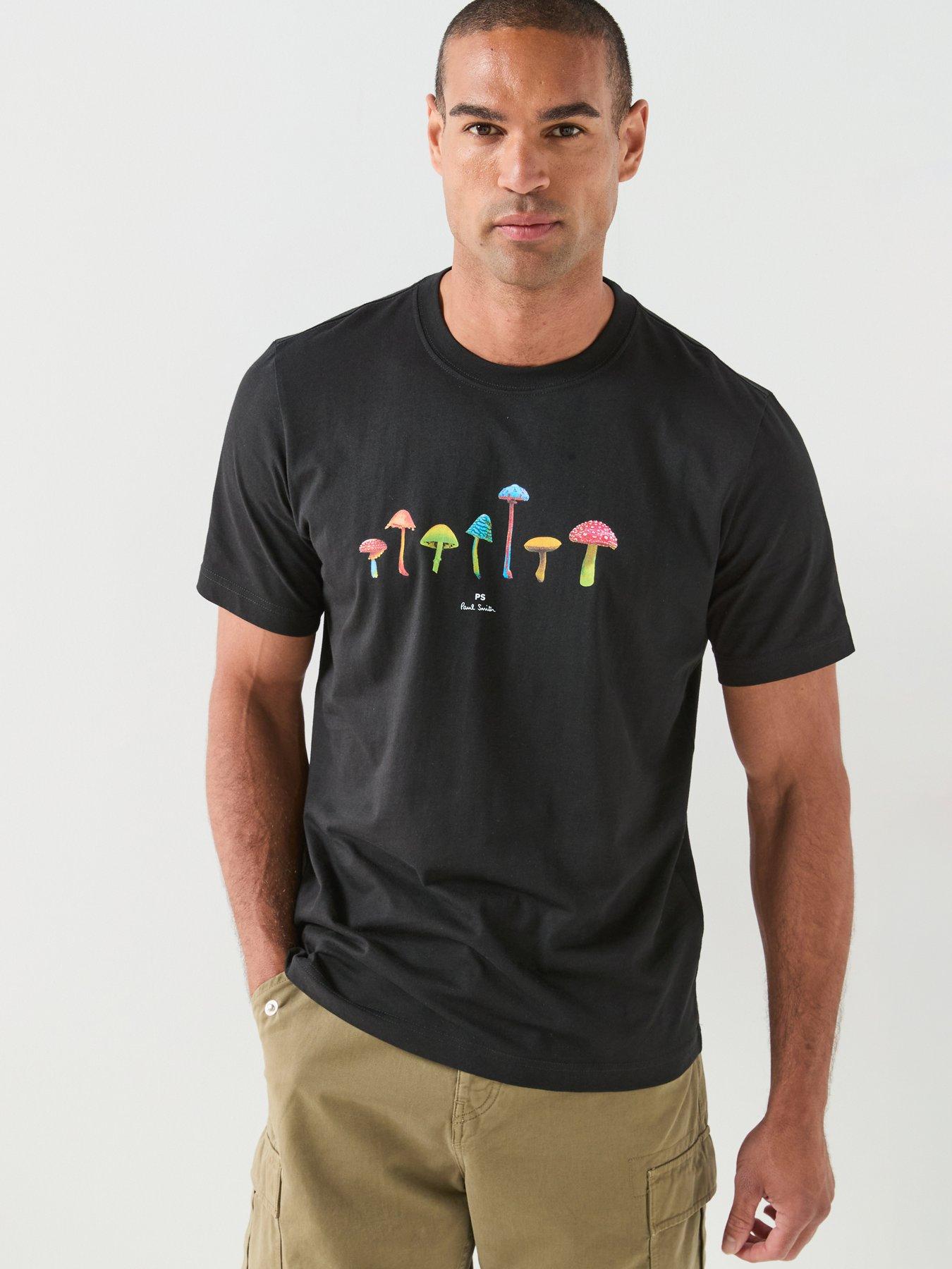 PS PAUL SMITH Regular Fit Mushroom T-Shirt, Black, Size M, Men