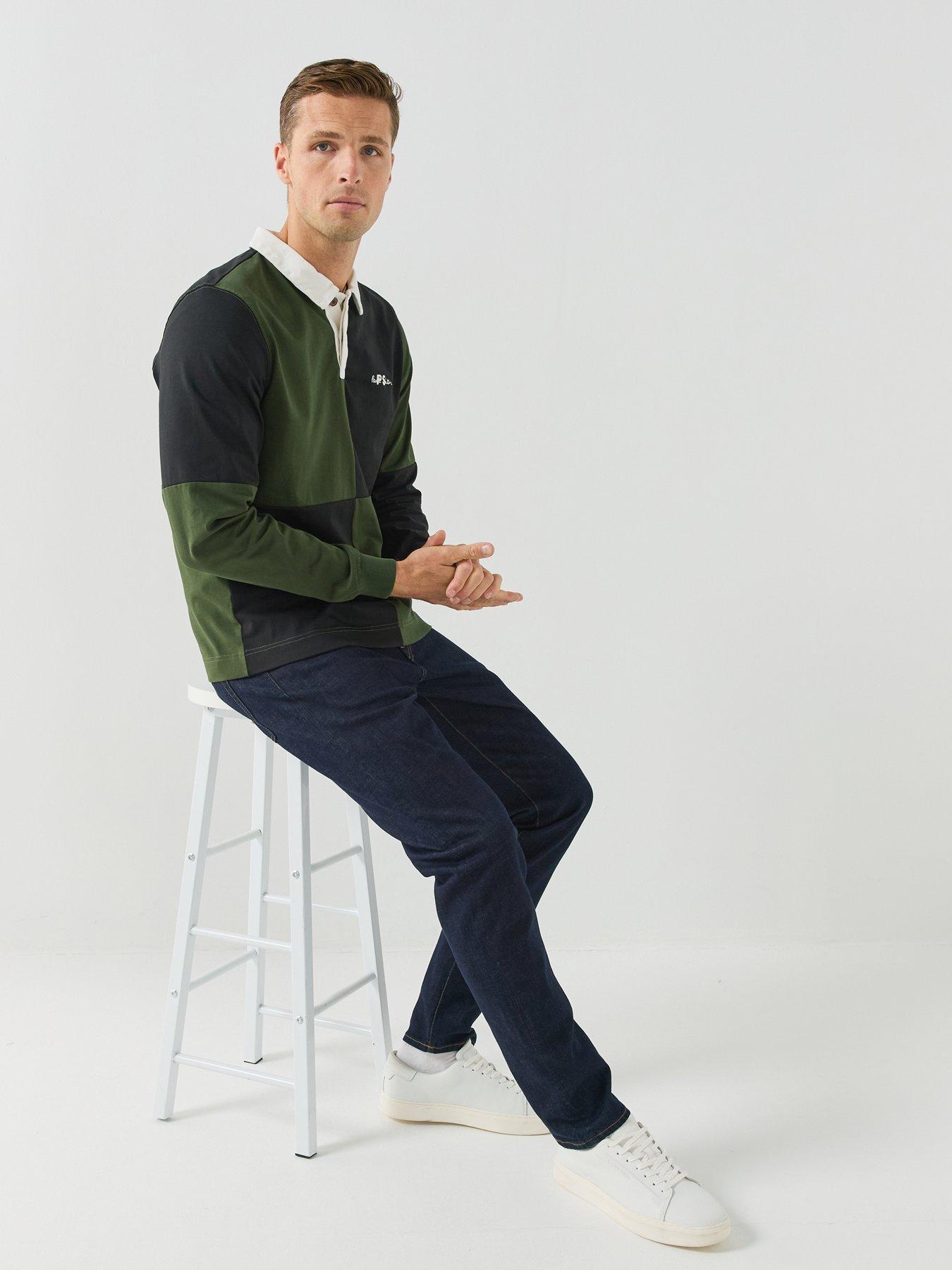 Image 4 of 6 of PS PAUL SMITH Mens Slim Tapered Stretch Jeans - Blue