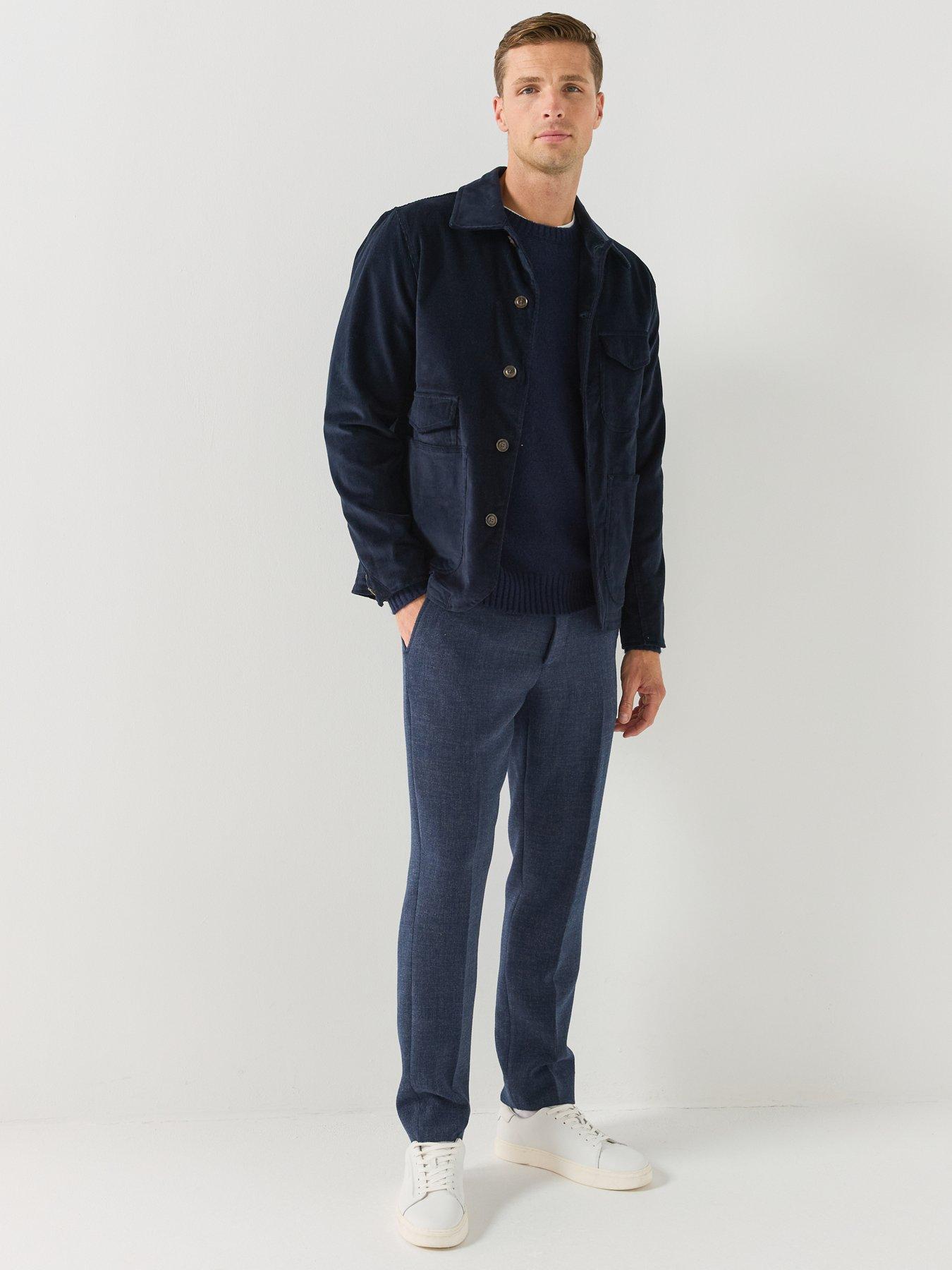 Image 3 of 6 of PS PAUL SMITH Mens Utility Stretch Cotton Work Jacket - Blue