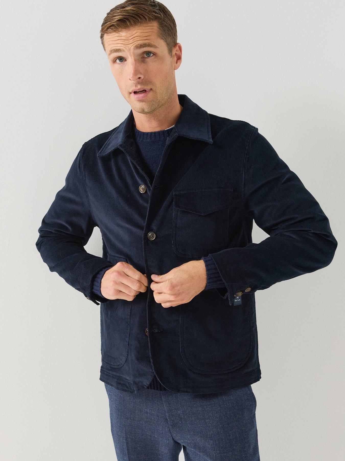 Image 4 of 6 of PS PAUL SMITH Mens Utility Stretch Cotton Work Jacket - Blue