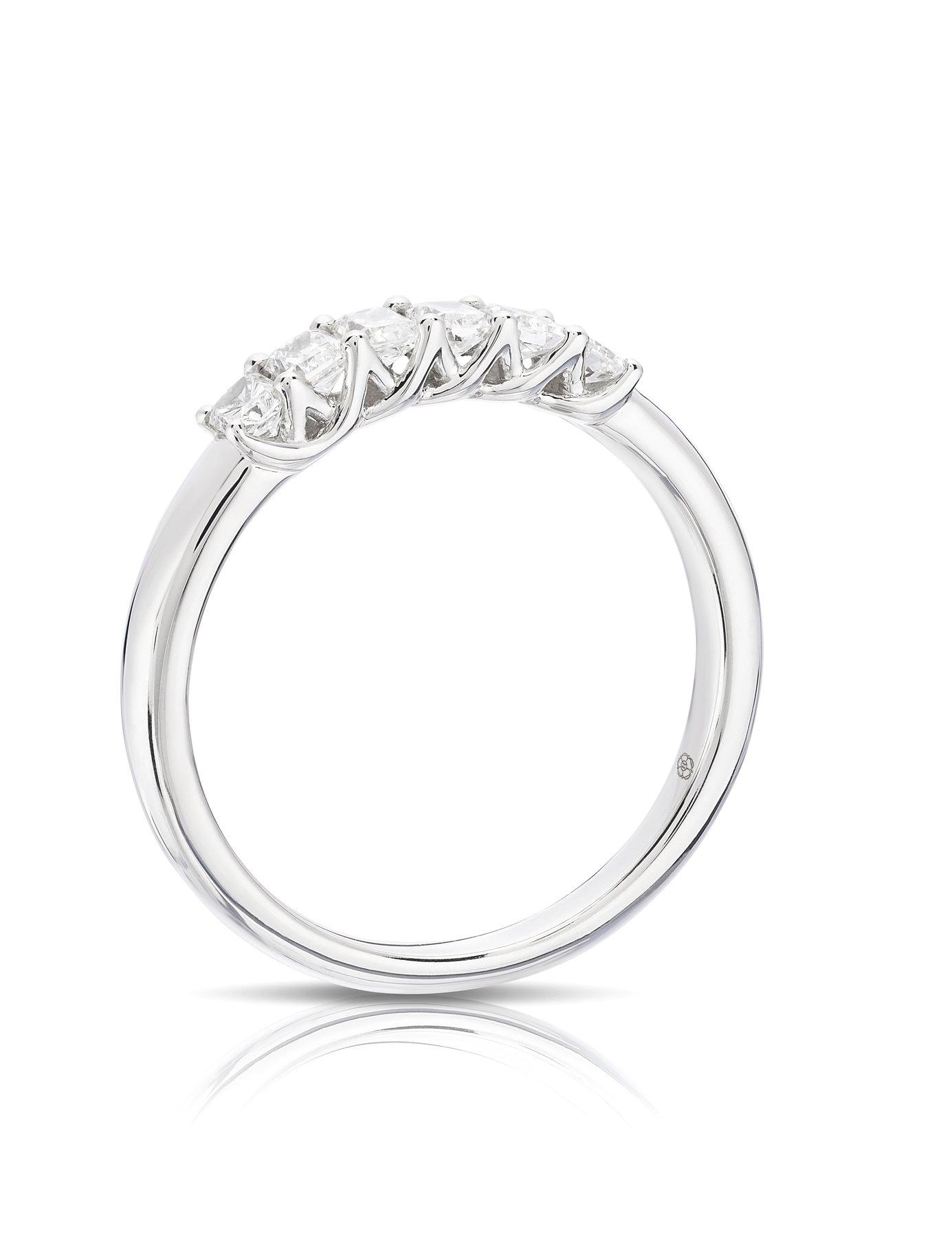 Image 3 of 7 of Harriet 14ct White Gold Radiant Eternity 0.50ct Lab Grown Diamond Ring