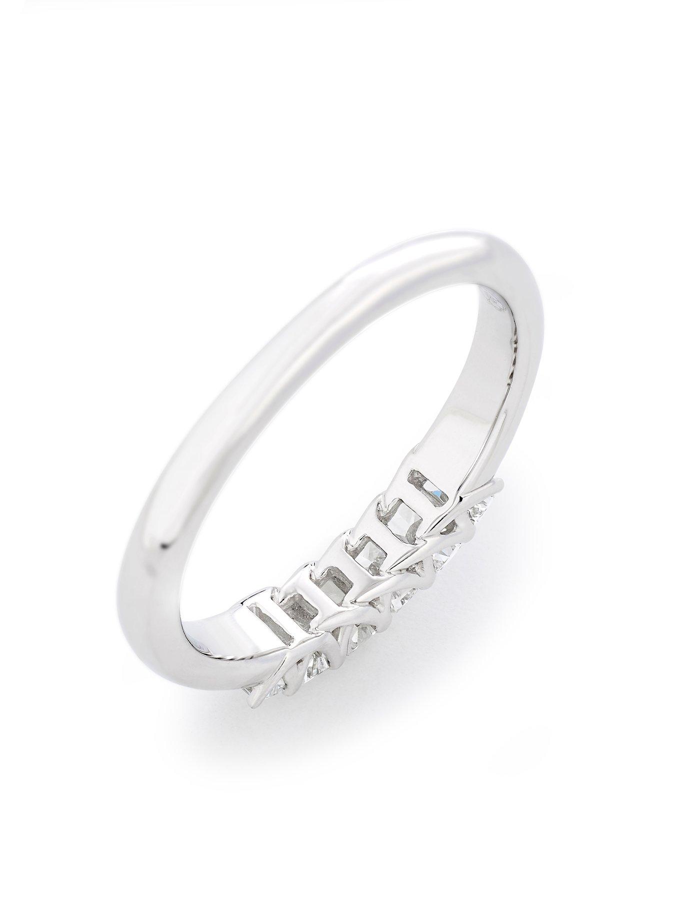 Image 4 of 7 of Harriet 14ct White Gold Radiant Eternity 0.50ct Lab Grown Diamond Ring