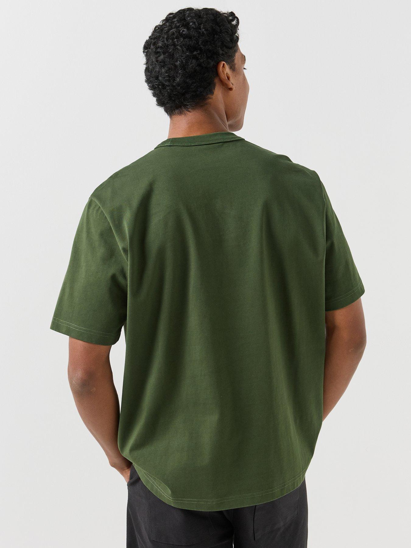 Image 2 of 4 of PS PAUL SMITH PS PAUL SMITH Mens Oversized Fit Logo T-Shirt - Green