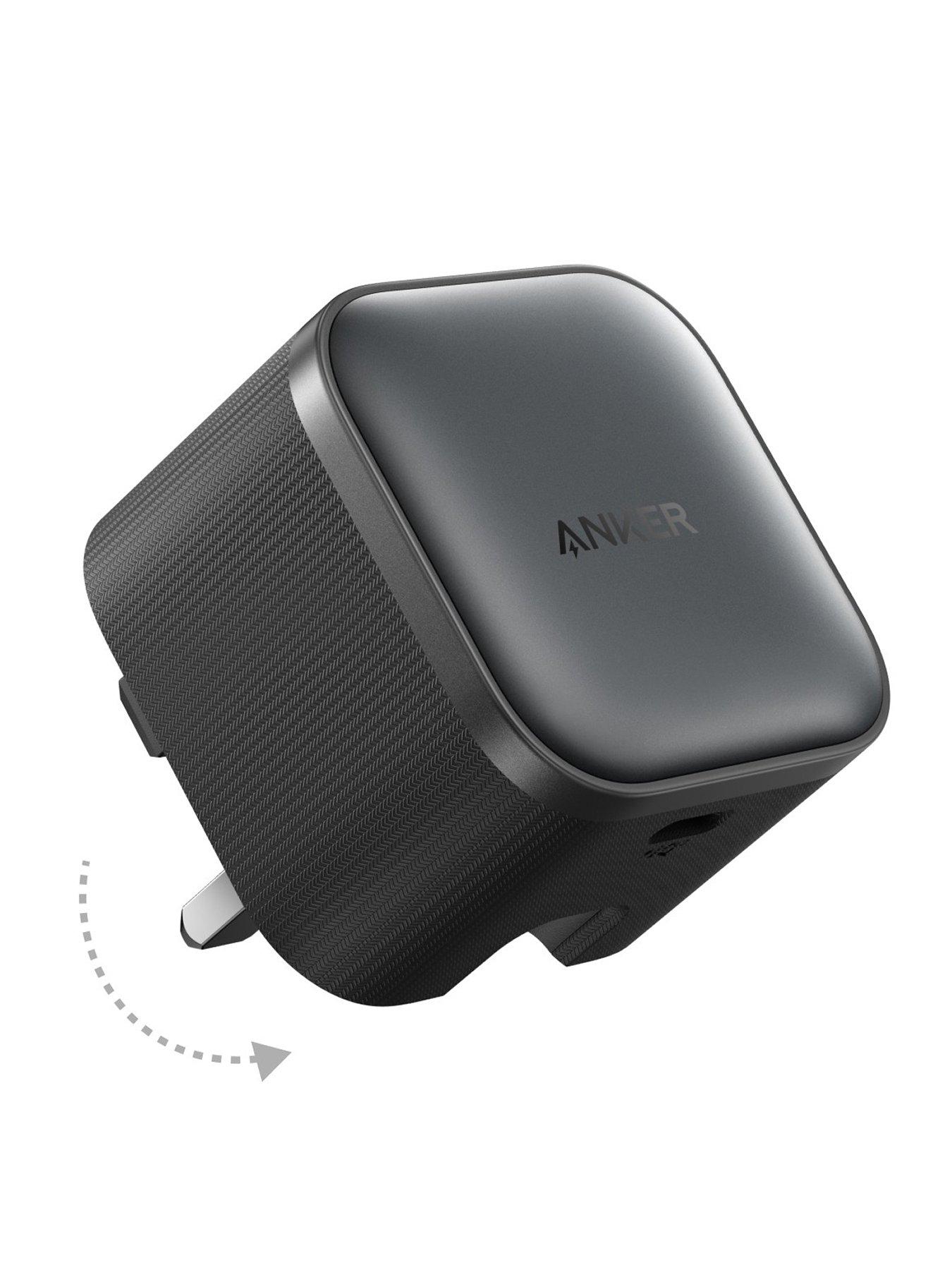 Anker Nano Foldable USB-C Charger, 45W Fast Charging with USB-C Cable, Black