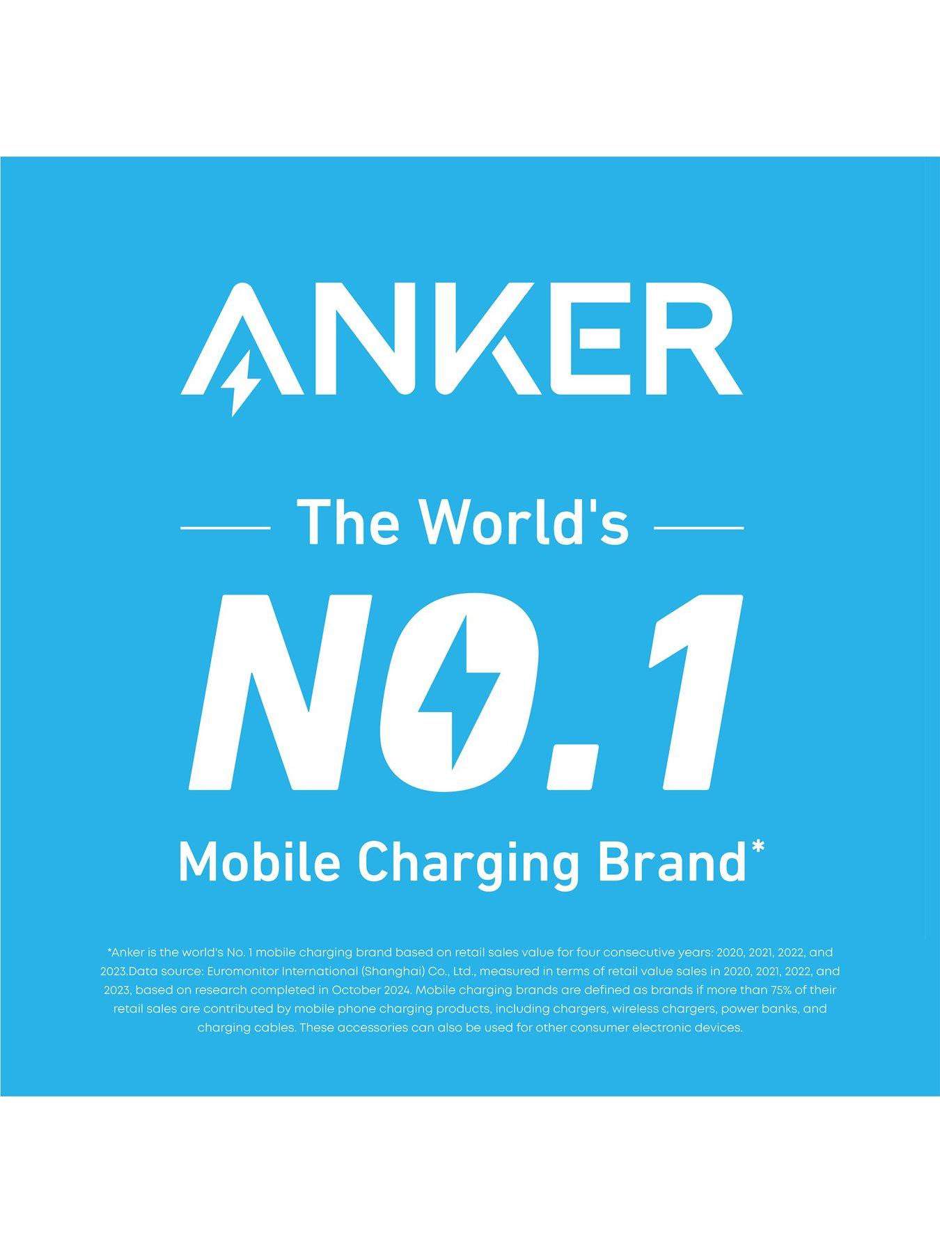 Image 2 of 7 of Anker Nano, USB-C GaN Charger, 100W Fast Charging, with USB-C Cable, Black