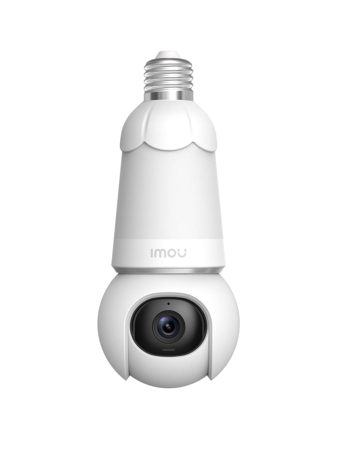 IMOU Bulb Cam, 2K/3MP, Outdoor  &  Indoor Pan  &  Tilt Smart Wi-Fi 2-in-1 Bulb  &  Security Camera