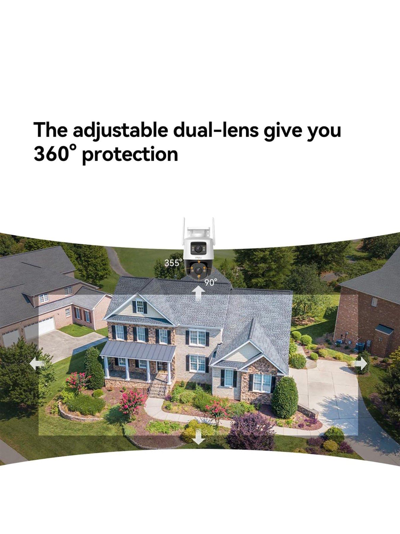Image 3 of 6 of IMOU Cruiser Dual, 6MP, Outdoor Dual Lens Pan &amp; Tilt Smart Wi-Fi Plug-In Security Camera