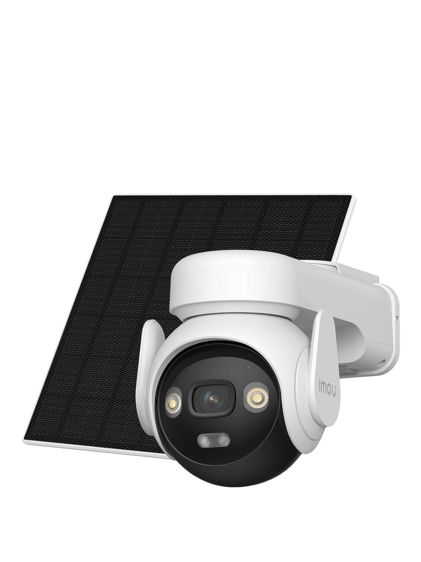 IMOU AOV PT 4G Kit, 3K/5MP, Outdoor Pan  &  Tilt Smart 4G  &  Wi-Fi Rechargeable Battery Security Camera with Solar Panel