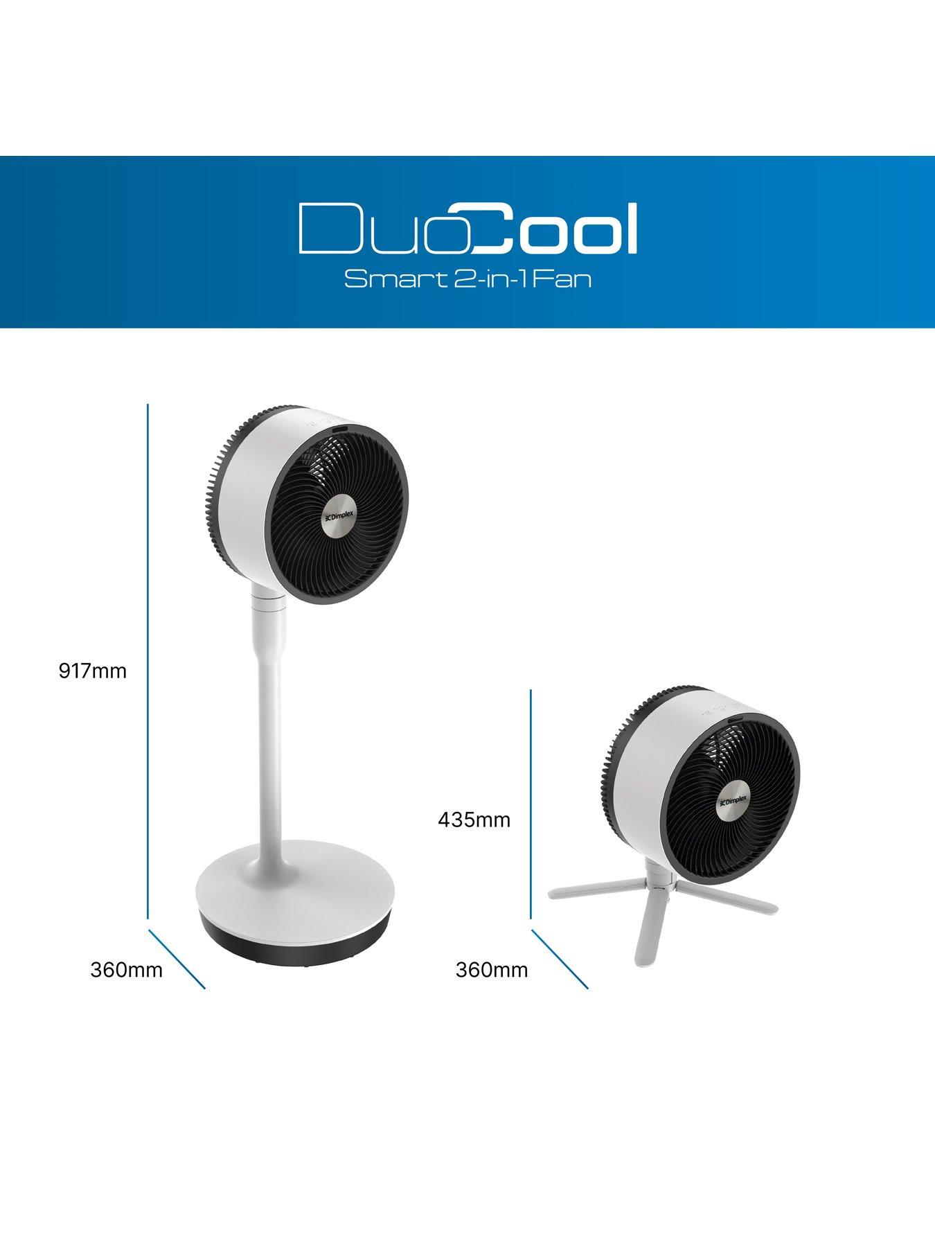 Dimplex DuoCool Corded Hybrid Pedestal/Desk Top Smart Fan | Very