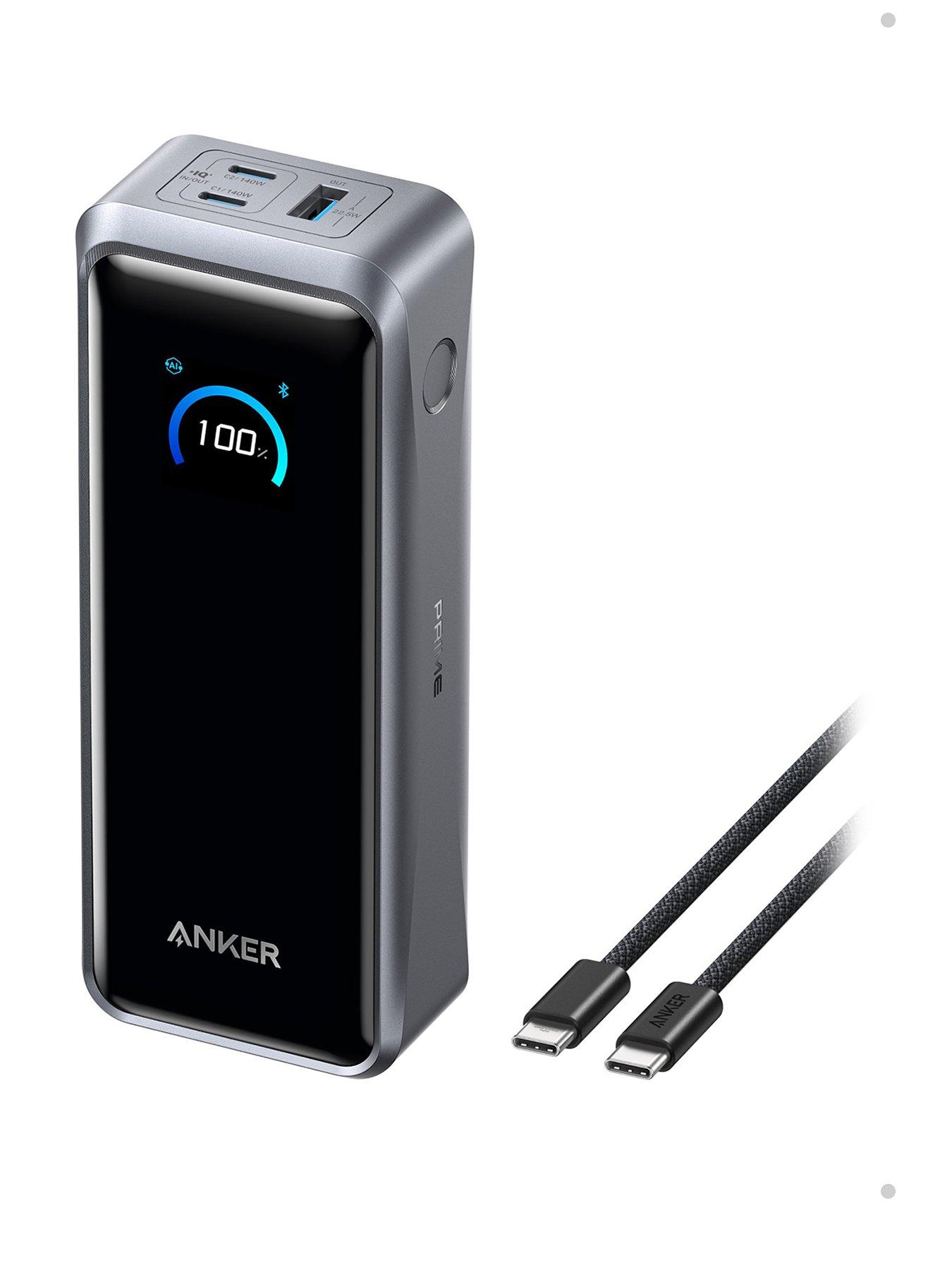 Anker Prime Power Bank, 26,250mAh Portable Charger 300W Output, Black