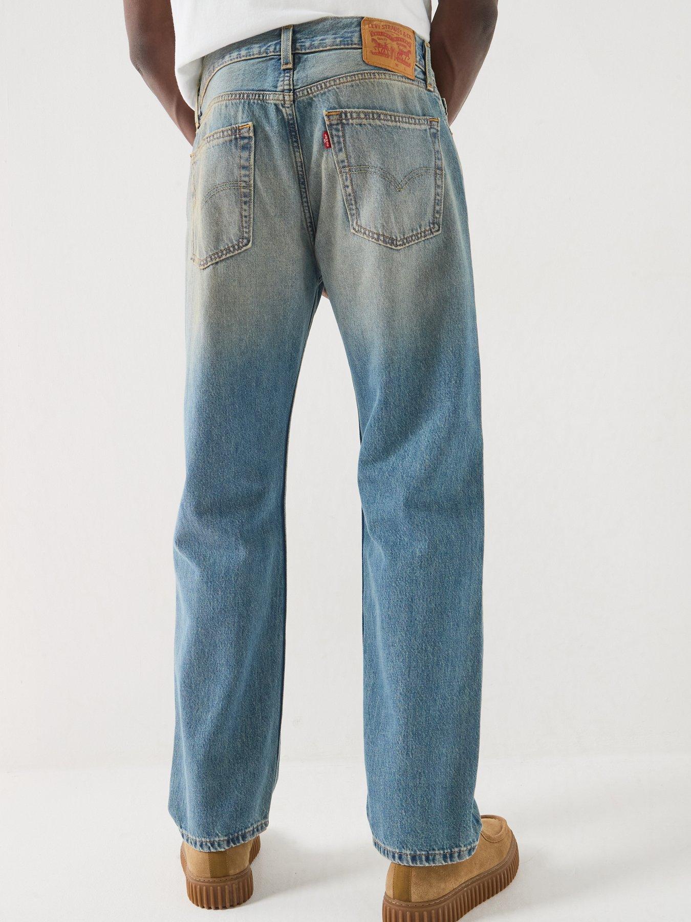 Image 2 of 6 of Levi's 555 Relaxed Straight Jeans - Years Passed By Dx - Light Blue