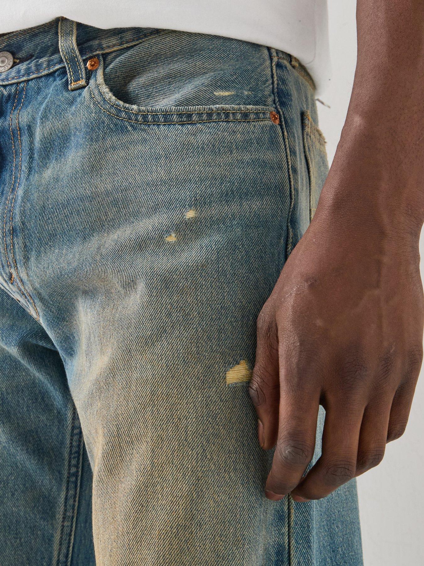 Image 4 of 6 of Levi's 555 Relaxed Straight Jeans - Years Passed By Dx - Light Blue