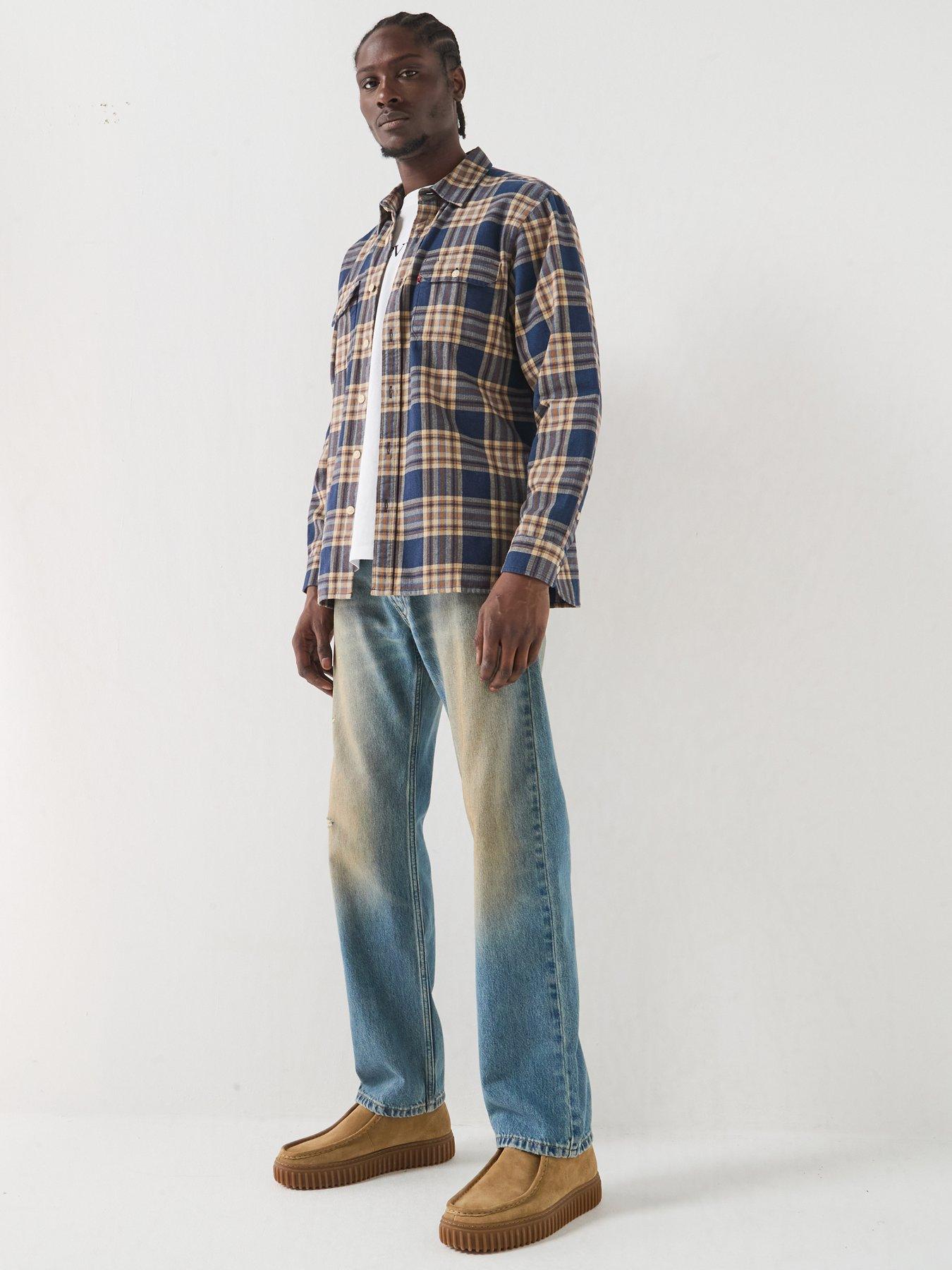 Image 6 of 6 of Levi's 555 Relaxed Straight Jeans - Years Passed By Dx - Light Blue