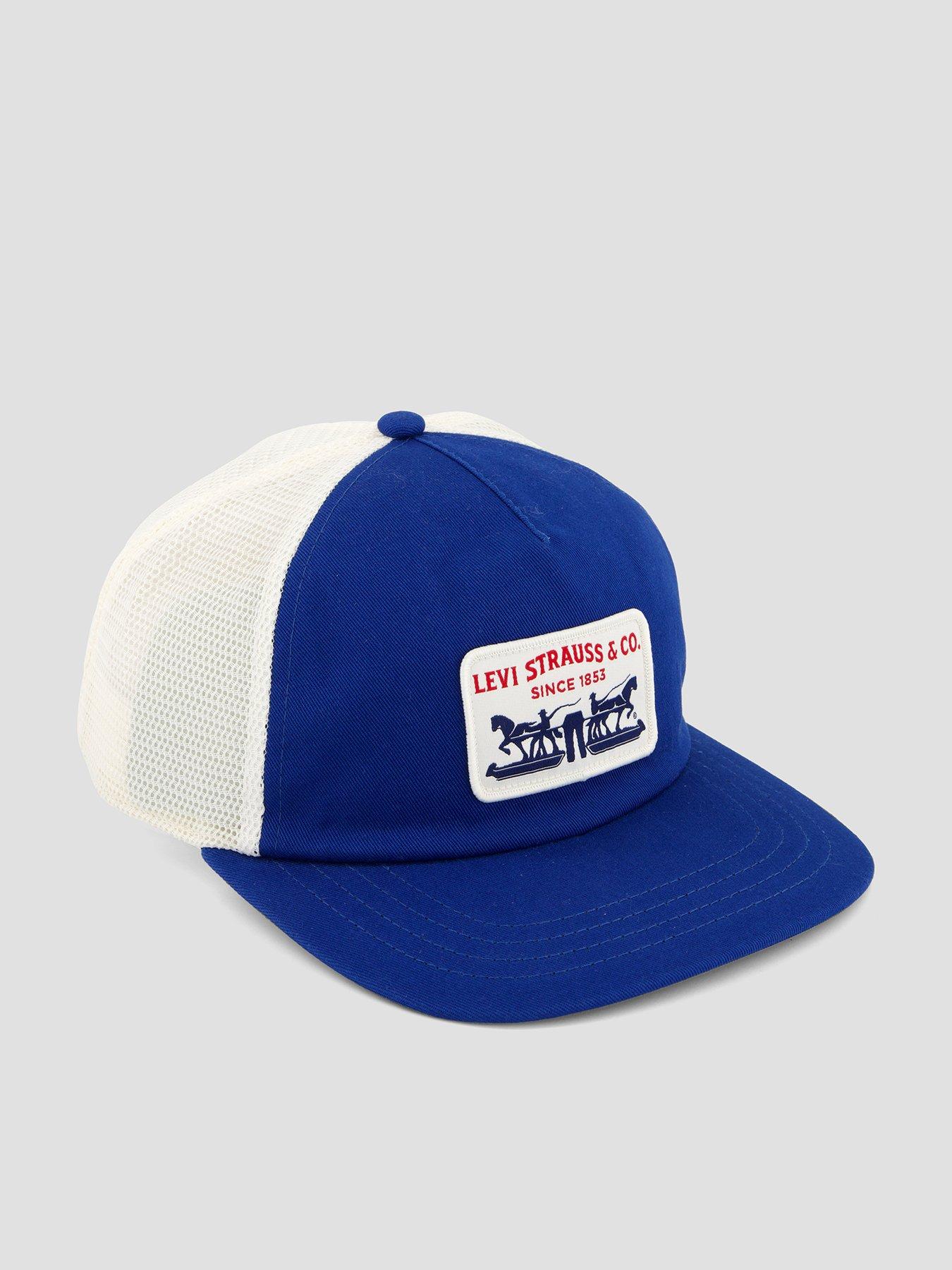 Levi's Presidio Two Horse Logo Trucker Cap - Blue