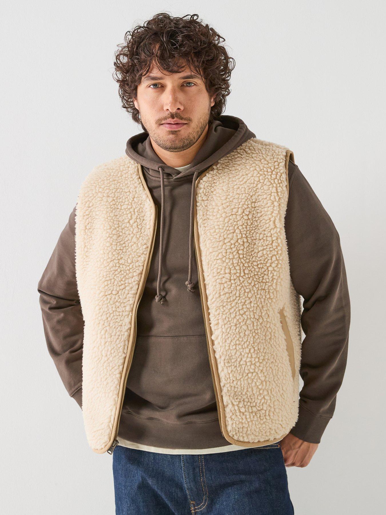 Levi's Seacliff Sherpa Gilet Men's Cream Large - La Redoute - Image 2