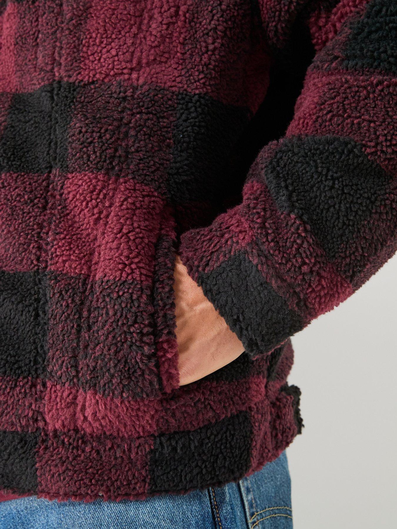 Image 5 of 6 of Levi's Levi's Sherpa Fleece Trucker Jacket - Red