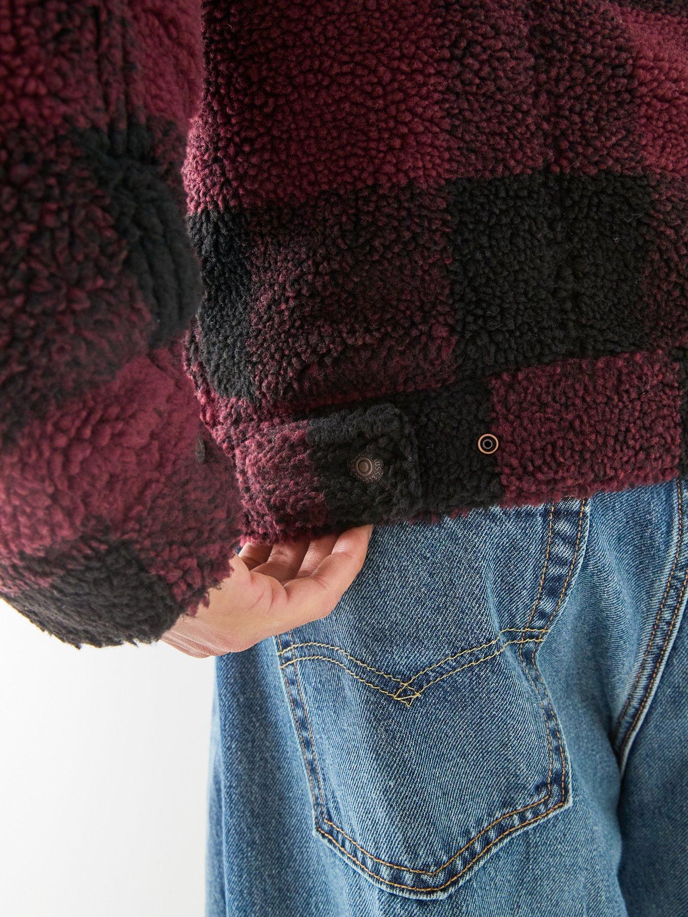Image 6 of 6 of Levi's Levi's Sherpa Fleece Trucker Jacket - Red