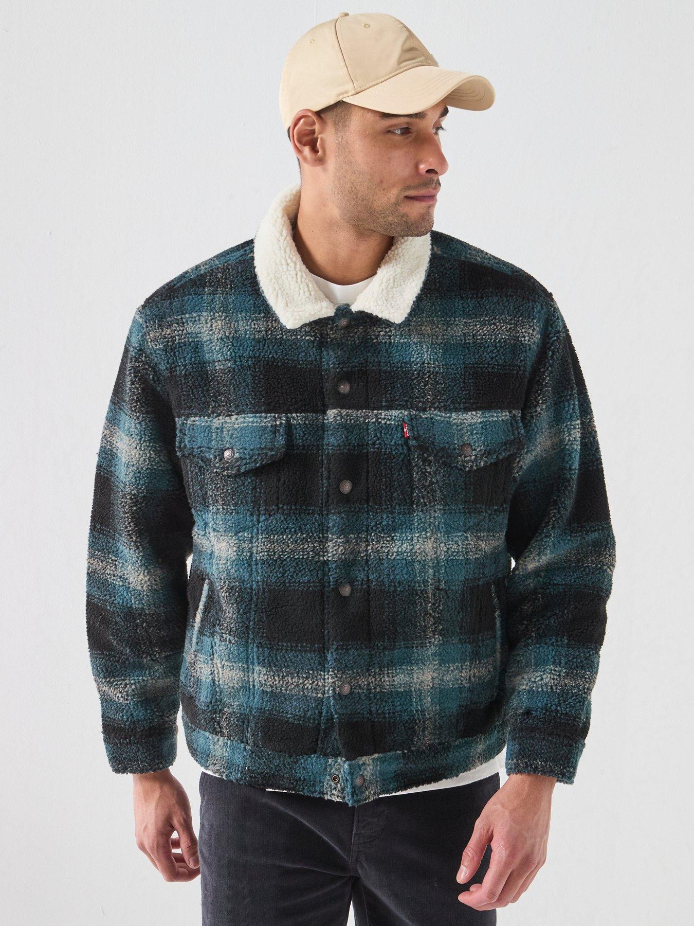 Levi's Men's Sherpa Fleece Trucker Jacket, Multi, Size M, Men