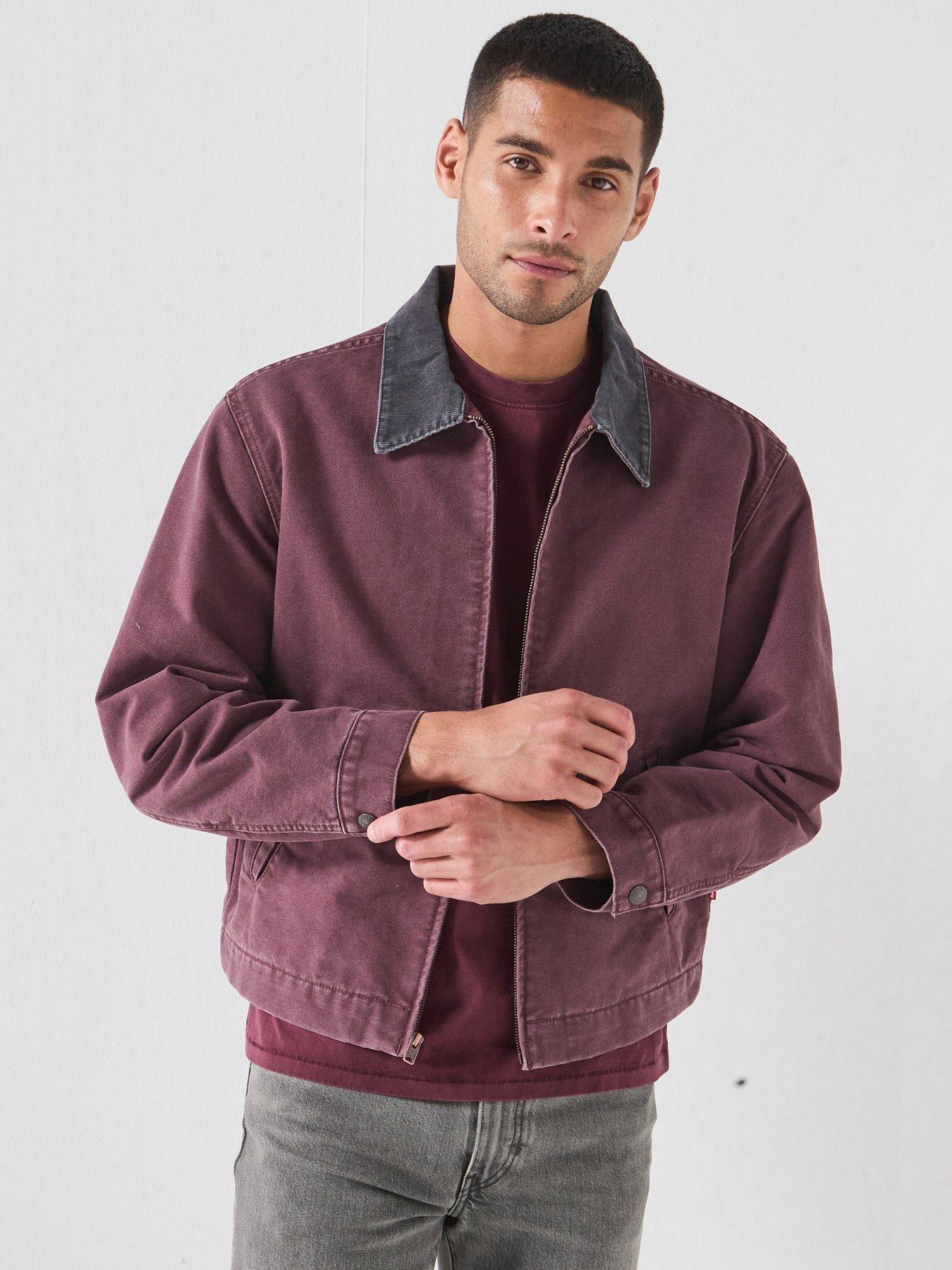 Image 1 of 6 of Levi's Men's Castro Full Zip Lined Jacket - Red