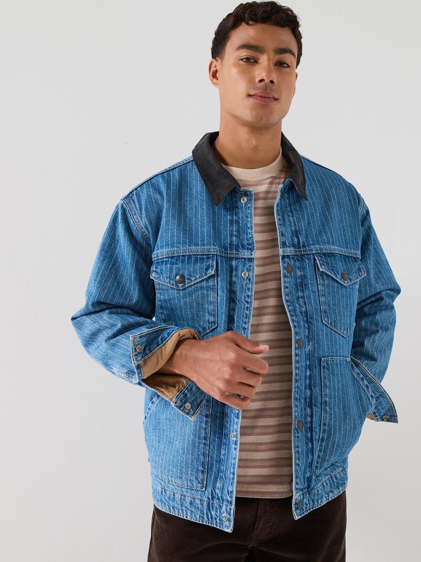 Image 1 of 6 of Levi's Men's Munroe Trucker Denim Jacket - Light Blue