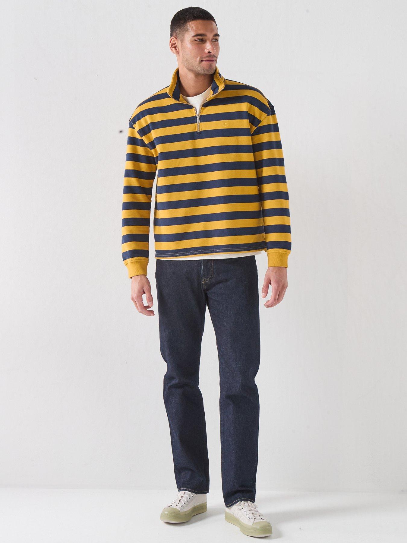 Image 3 of 6 of Levi's Men's Cameron Quarter Zip Sweatshirt - Multi