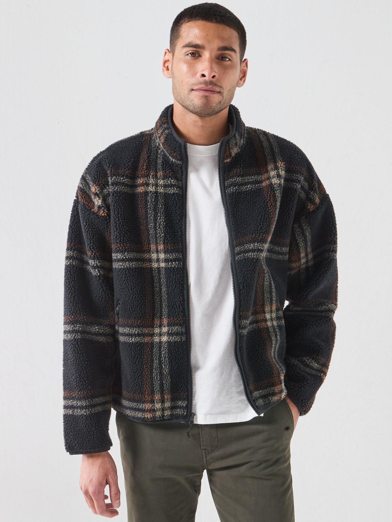 Image 1 of 6 of Levi's Men's Nolan Sherpa Full Zip Fleece Jacket - Multi