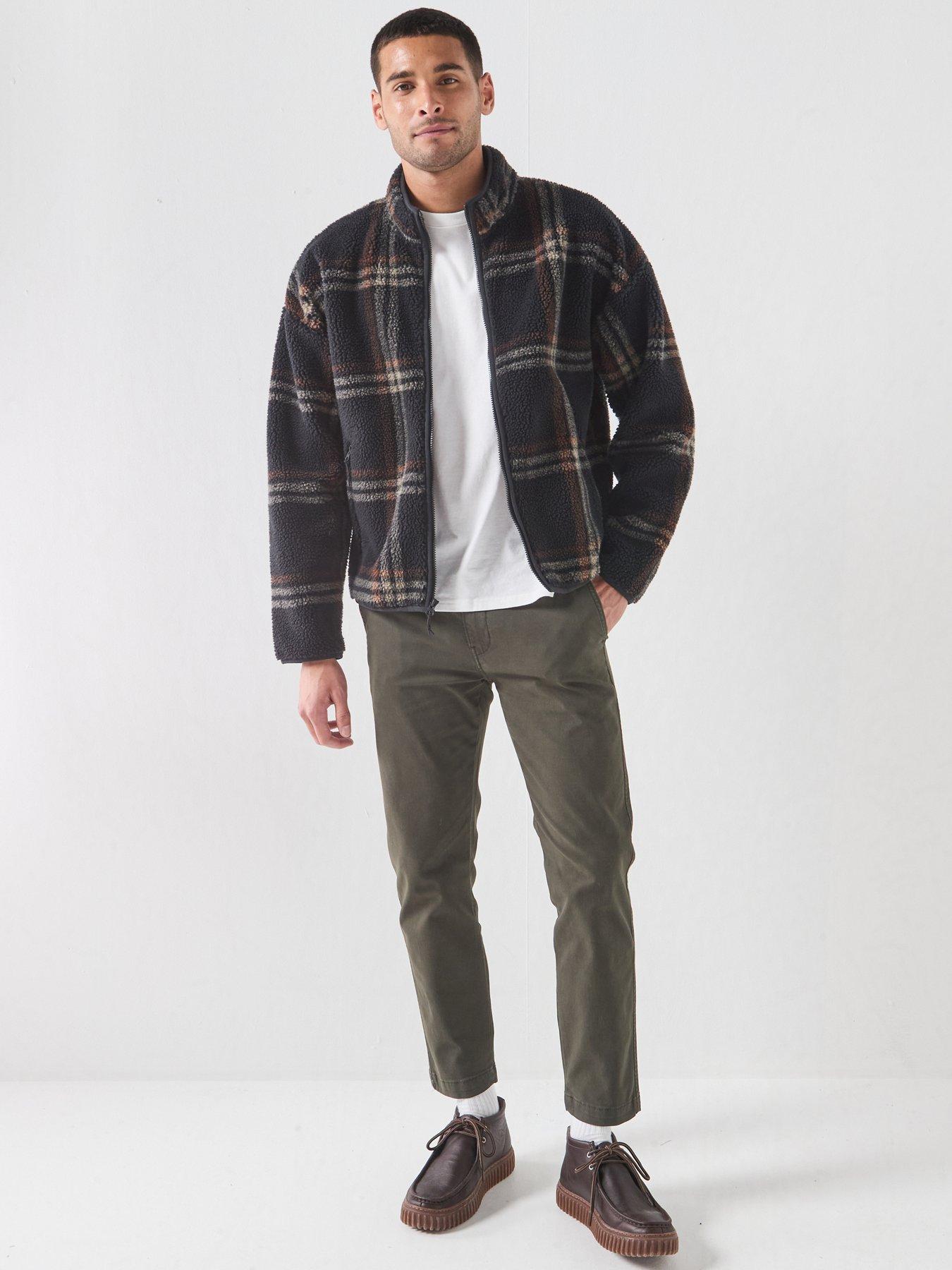 Image 3 of 6 of Levi's Men's Nolan Sherpa Full Zip Fleece Jacket - Multi